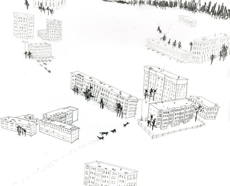 Wolves, 
pencil, 
in Create! Magazine issue #6
