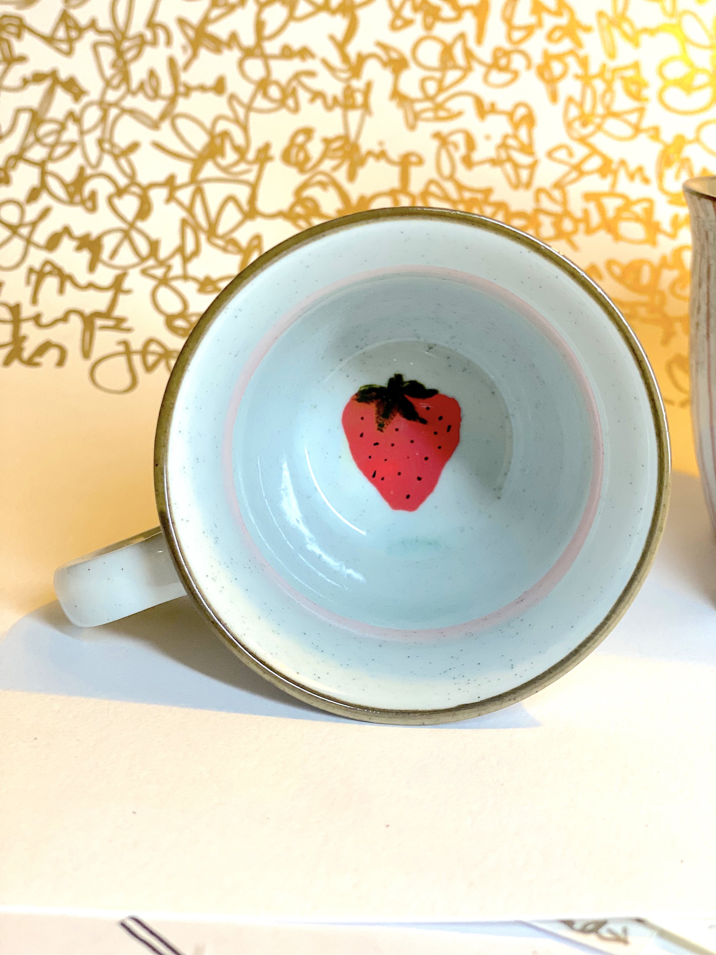 Striped Strawberry Mug