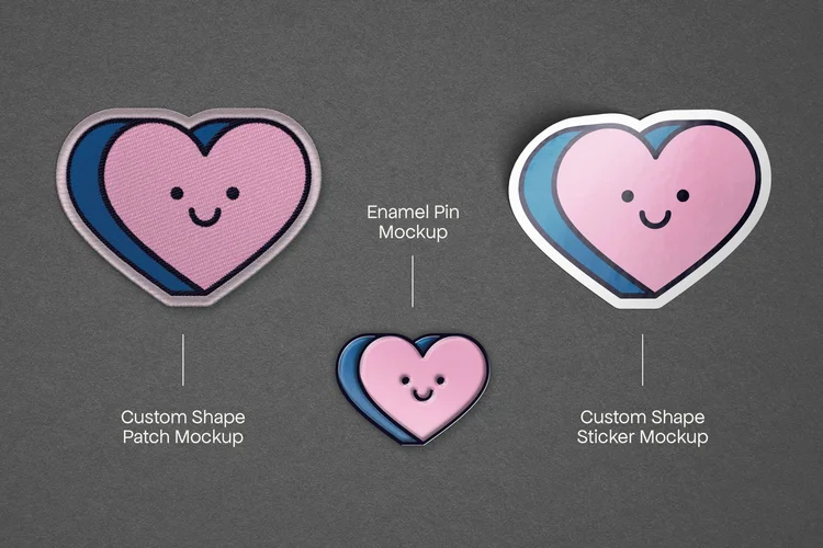 Ripped Sticker Mockup — mockstar