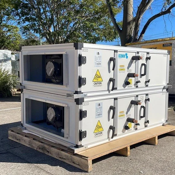 Nice day for sending out some of our IceBox fan coil units ☀️.​​​​​​​​
​​​​​​​​
These units have been made to order and are a low profile, double skin construction with high static EC @ebmpapst_group fans.​​​​​​​​
​​​​​​​​
A popular unit that is ofte