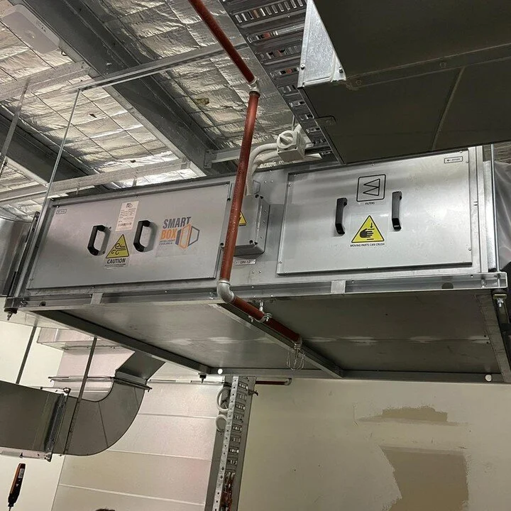 Our SmartBox temperature and humidity ventilators installation day at a medical facility in Queensland 👌​​​​​​​​
 ​​​​​​​​
Designed and manufactured for 100% outside air energy recovery.​​​​​​​​
 ​​​​​​​​
For a breath of fresh air. ​​​​​​​​
​​​​​​​​