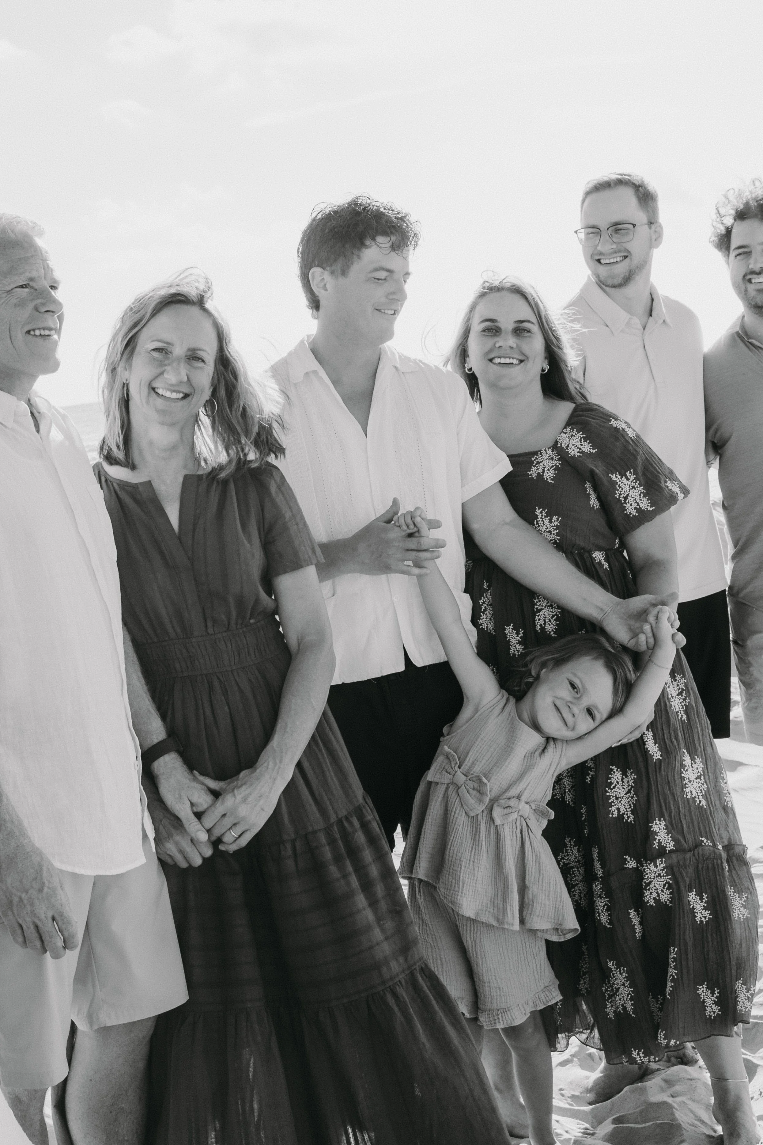 South Padre Island Family Photographer, SPI Extended Family Photographer, Candid Beach Photography