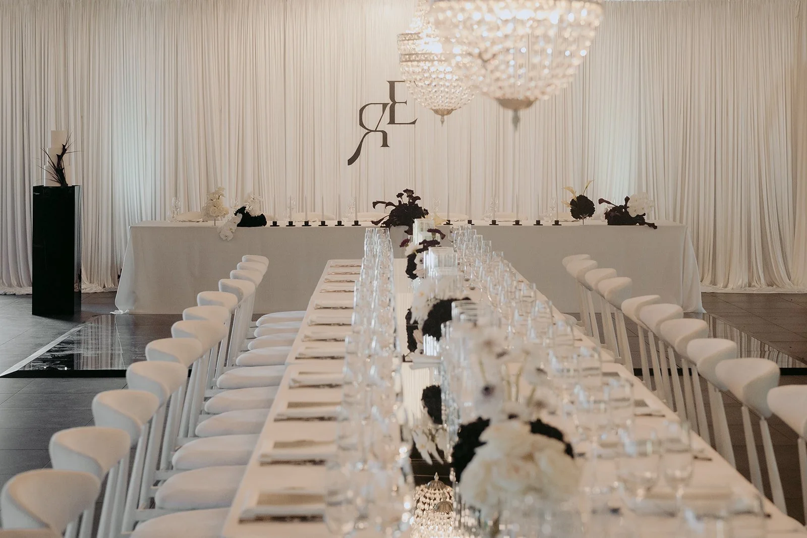 Sophisticated Wedding Reception Design at Nikola Estate
