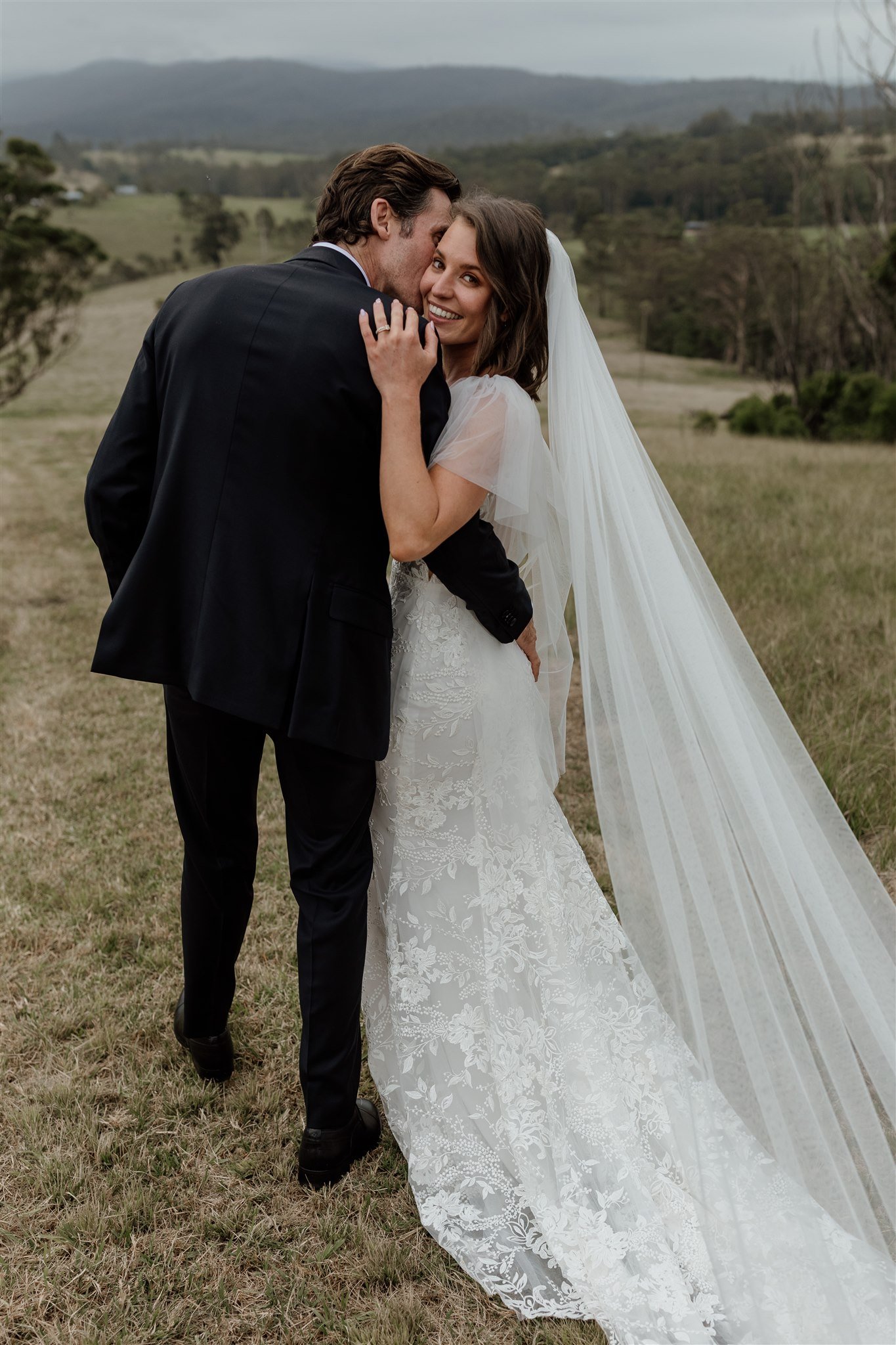 Bride and Groom in Green Hills, outdoor ceremony venue, Perth wedding planner