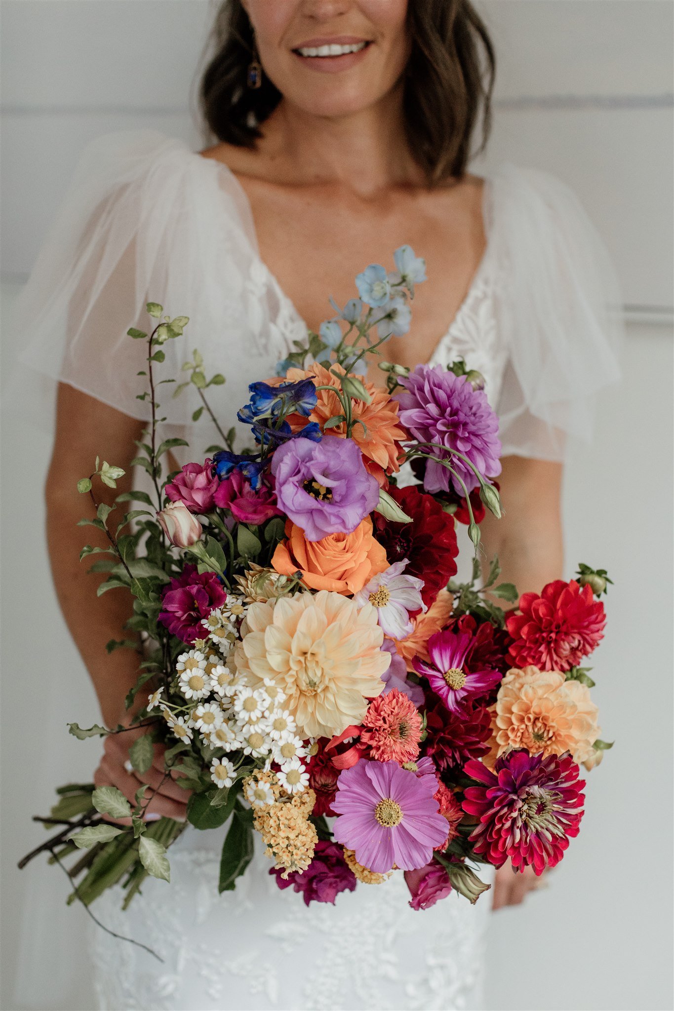 Colourful Bridal Bouquet, Perth wedding stylist