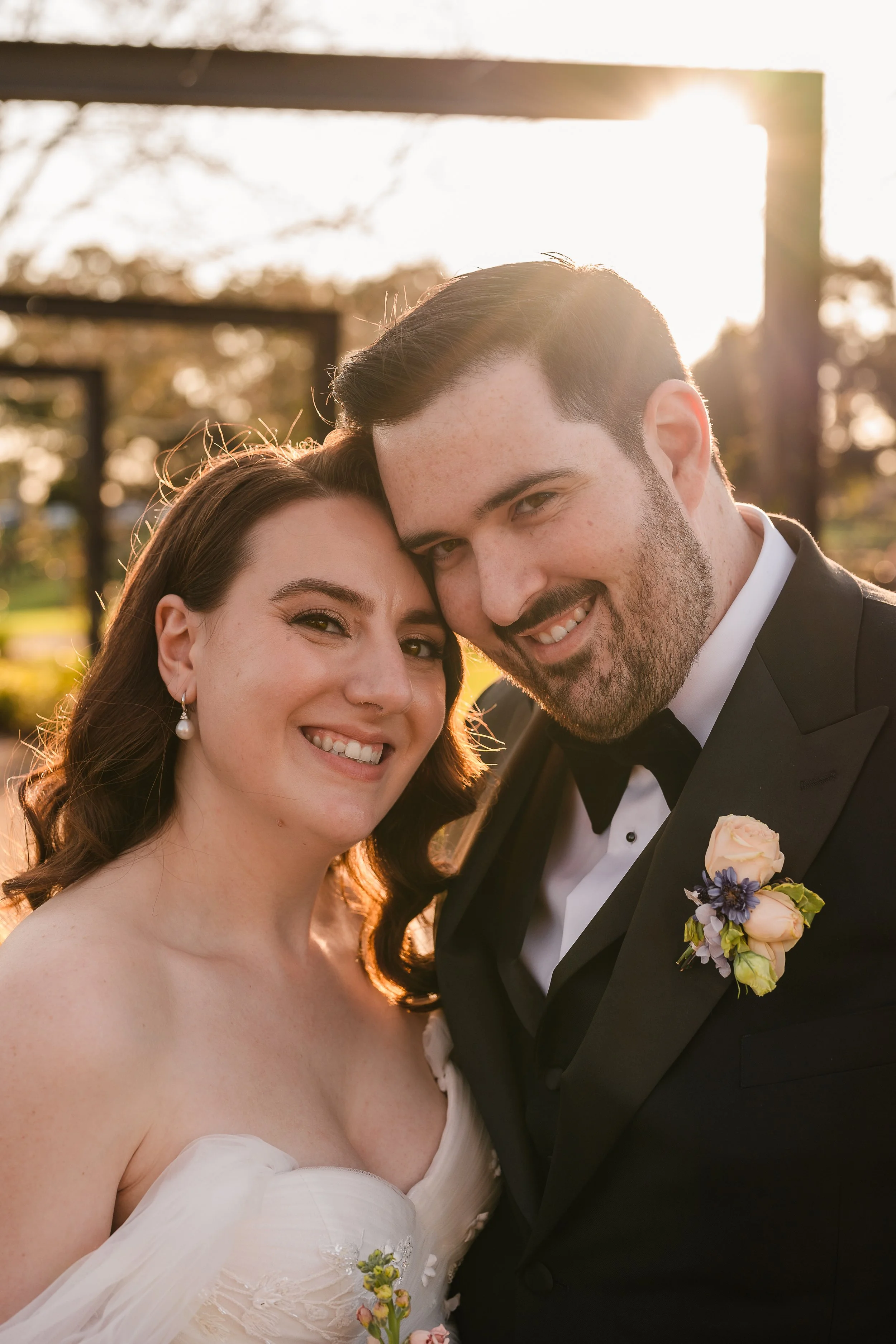 Bride and groom at Sandalford Estate, Swan Valley