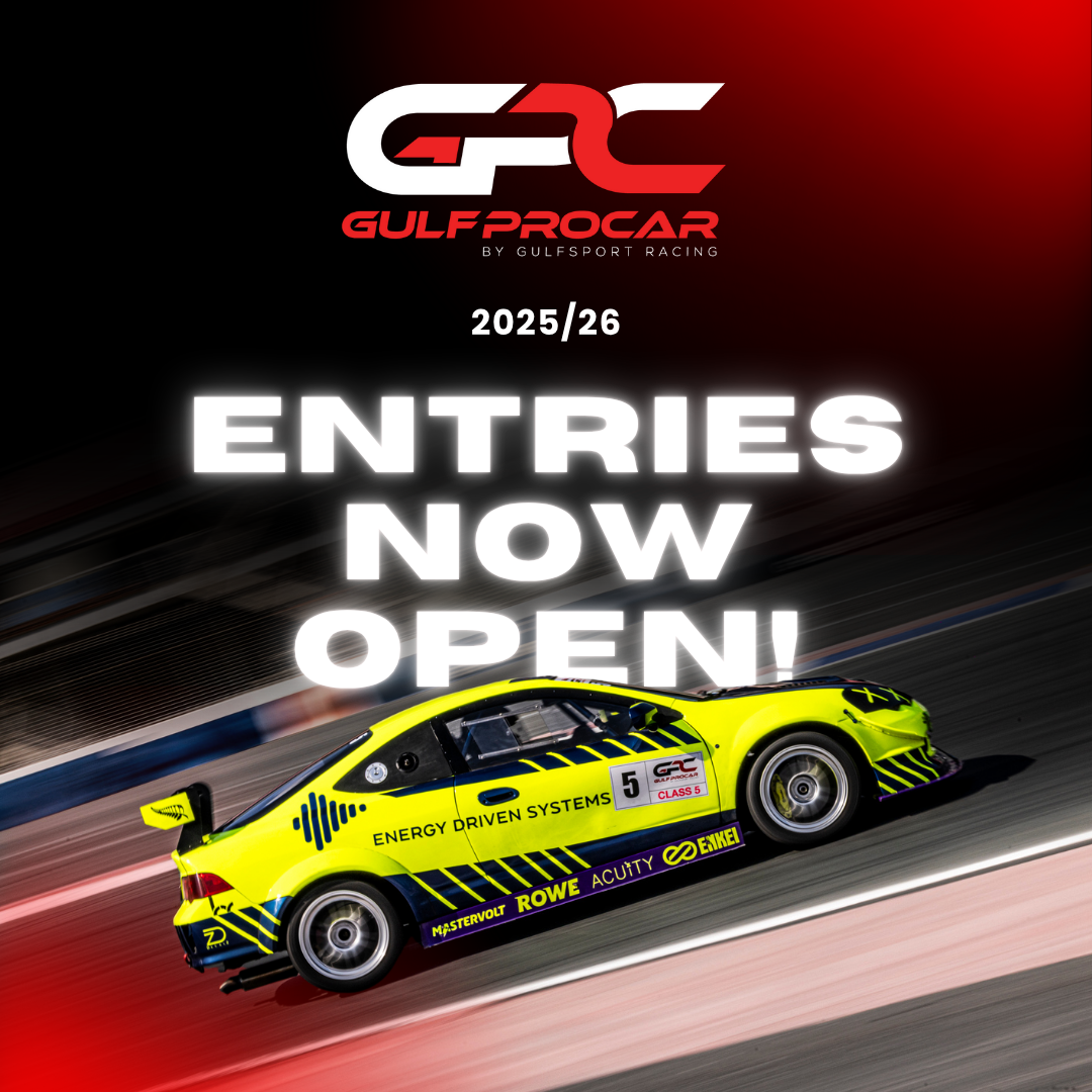 Entries Now Open for the 2025/26 Gulf ProCar Season