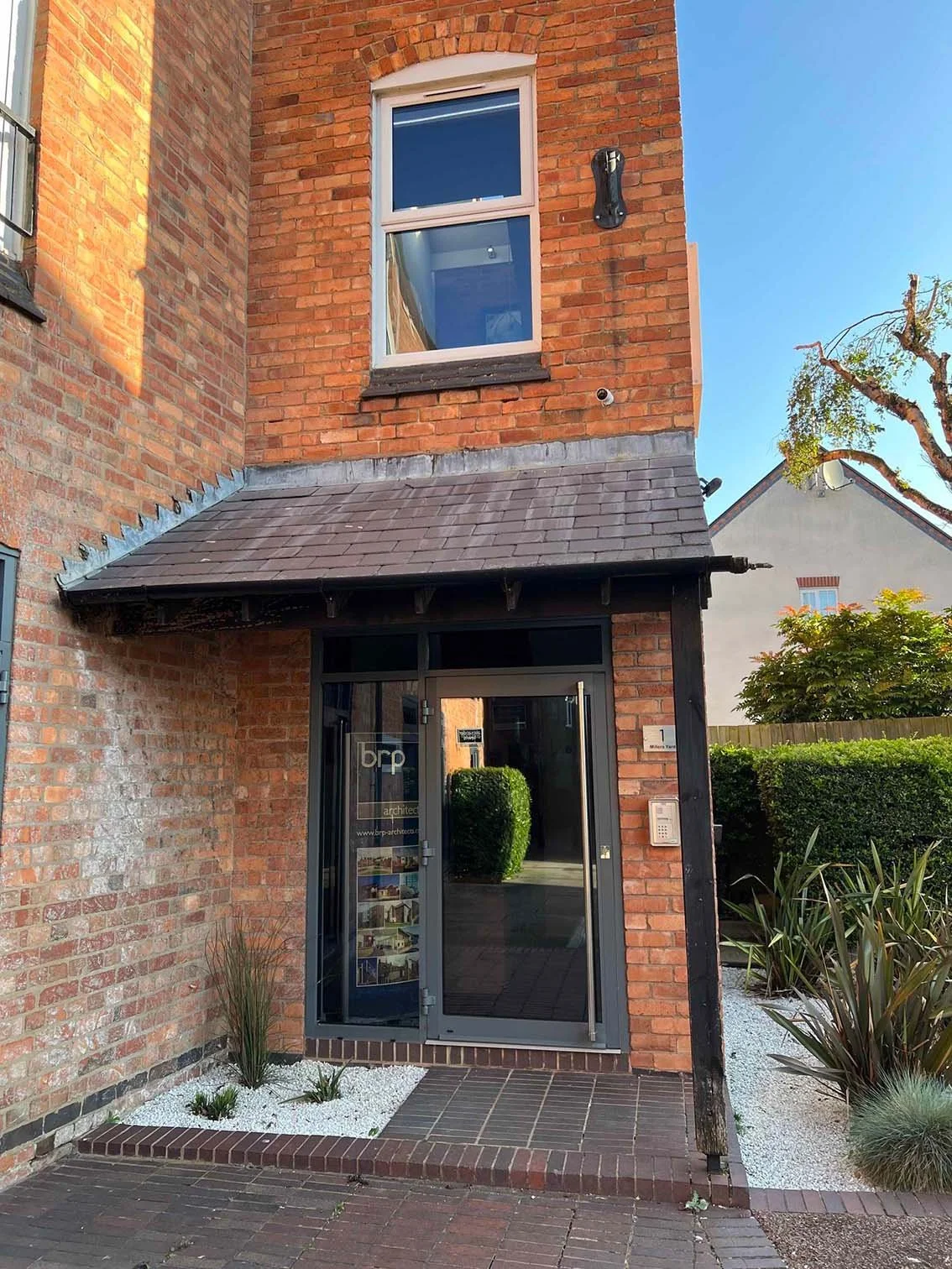 BRP Architects — front entrance of brp architects offices in market harborough, Leicestershire