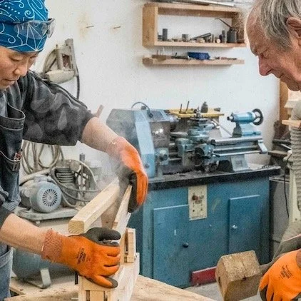 After eighteen months of an exhilarating exchange, the first phase of our steam-bent chair project (Intercultural Chair Design Innovation: Bridging Borders Through Sustainable Craftsmanship) with Yuri Kobayashi and David Colwell is drawing to a close
