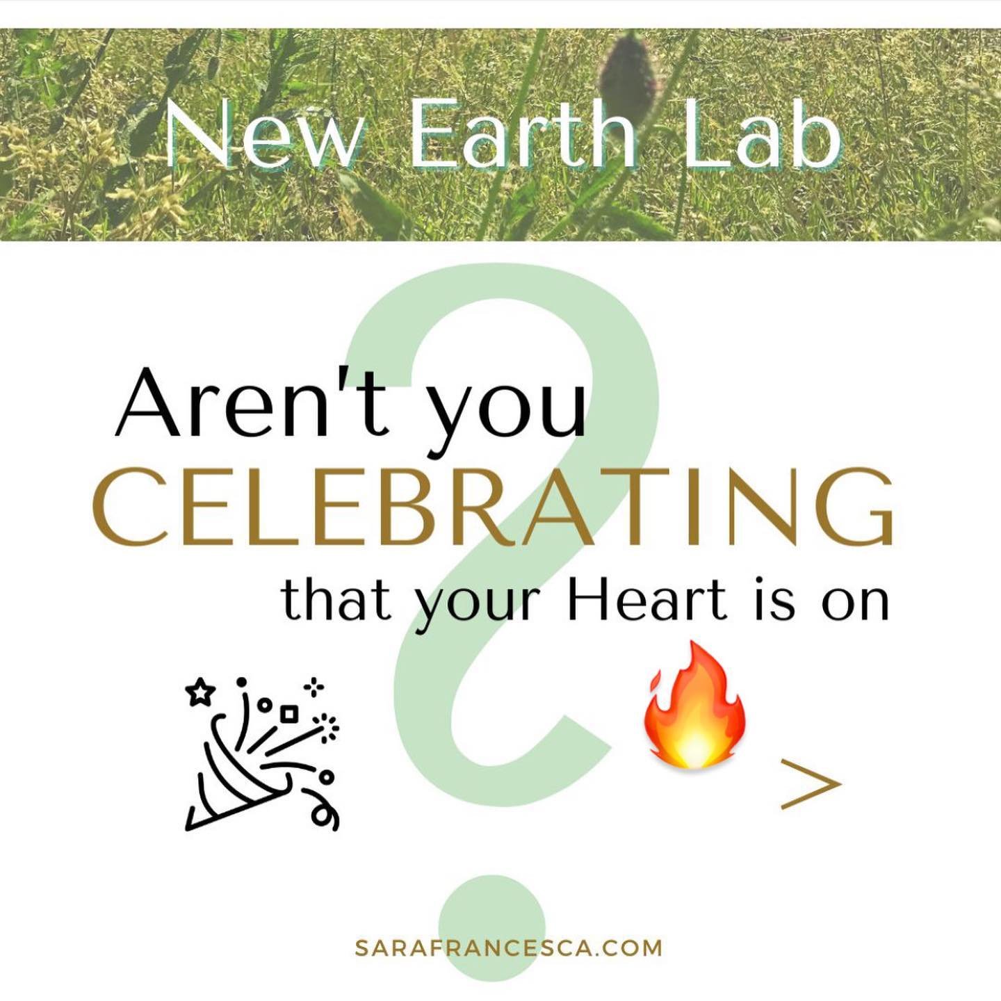 Aren&rsquo;t you celebrating that your Heart is on FIRE? 🔥

Loving Life is easy, but not everyone chooses to do so. 

The people who want the best for this Planet, 
The ones that are actively envisioning (and doing!) a more harmonious way of Life ar