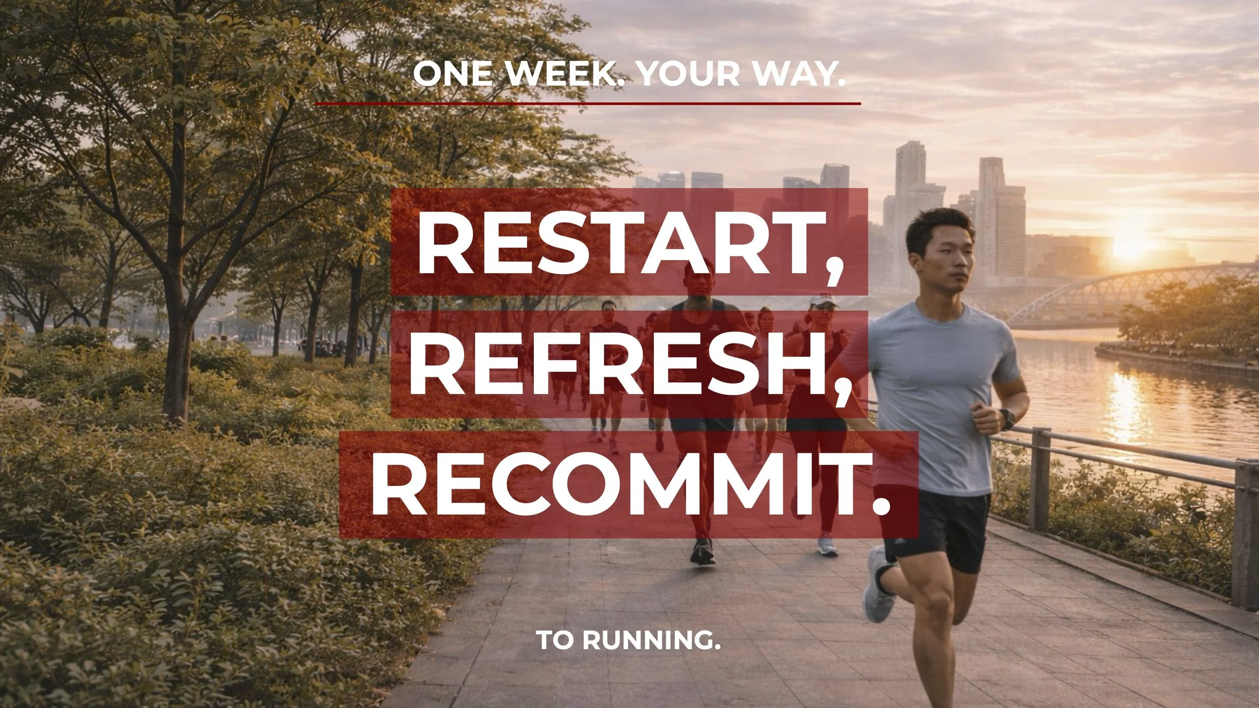 This slide reinforces the emotional promise of the campaign. Run Your Way is not about perfection or pressure, but about starting where you are and finding a rhythm that works, supported by New Balance every step of the way.