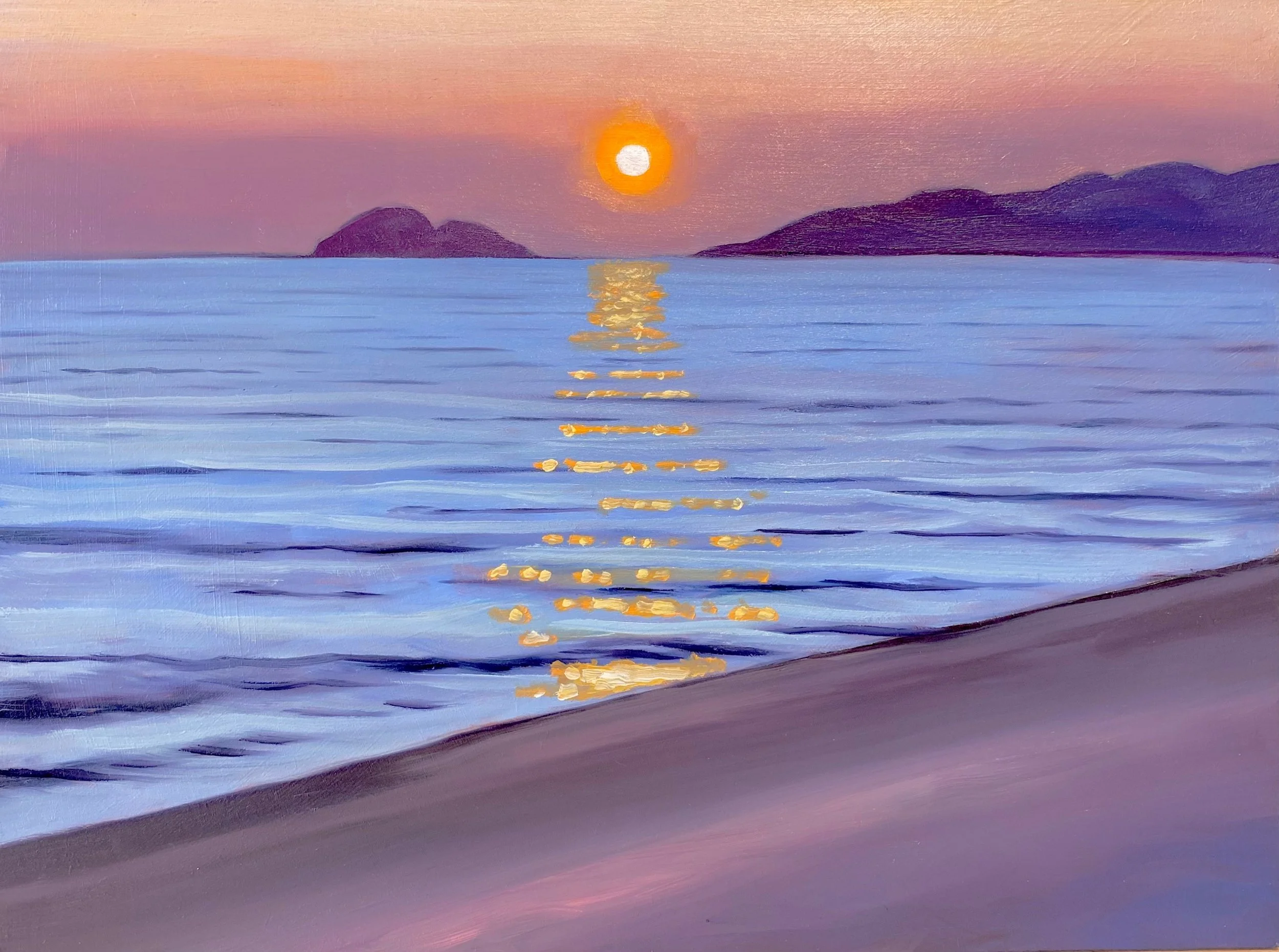 Agawa Sunset - 9x12"