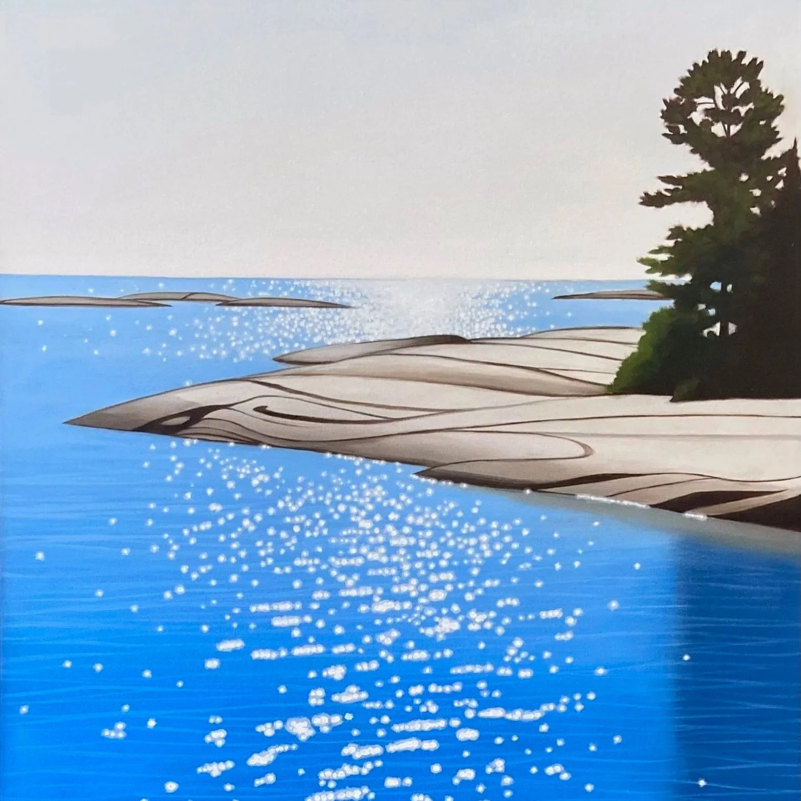 Georgian Bay Channel - 36x18"