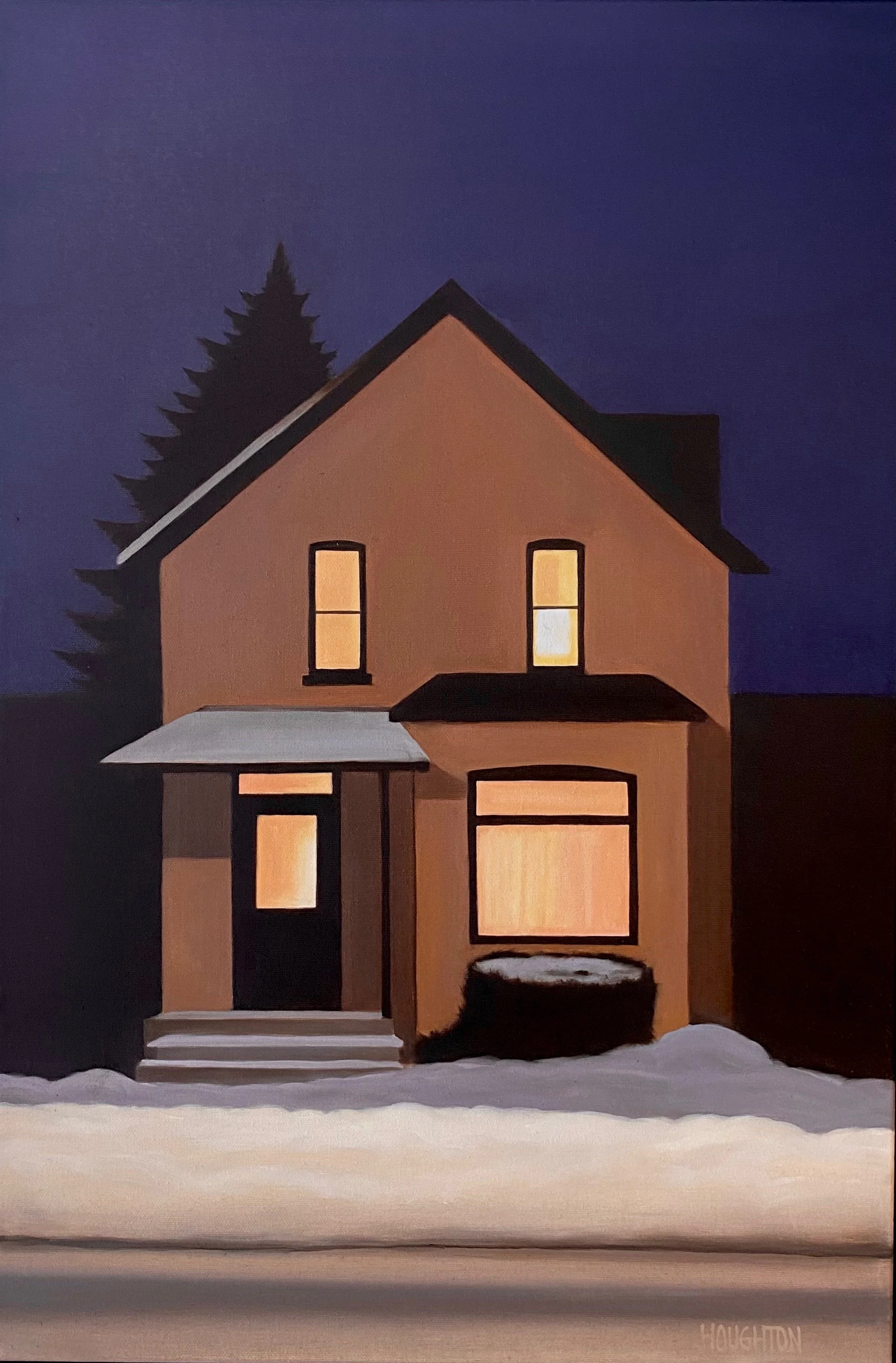 Winter House - 24x16"