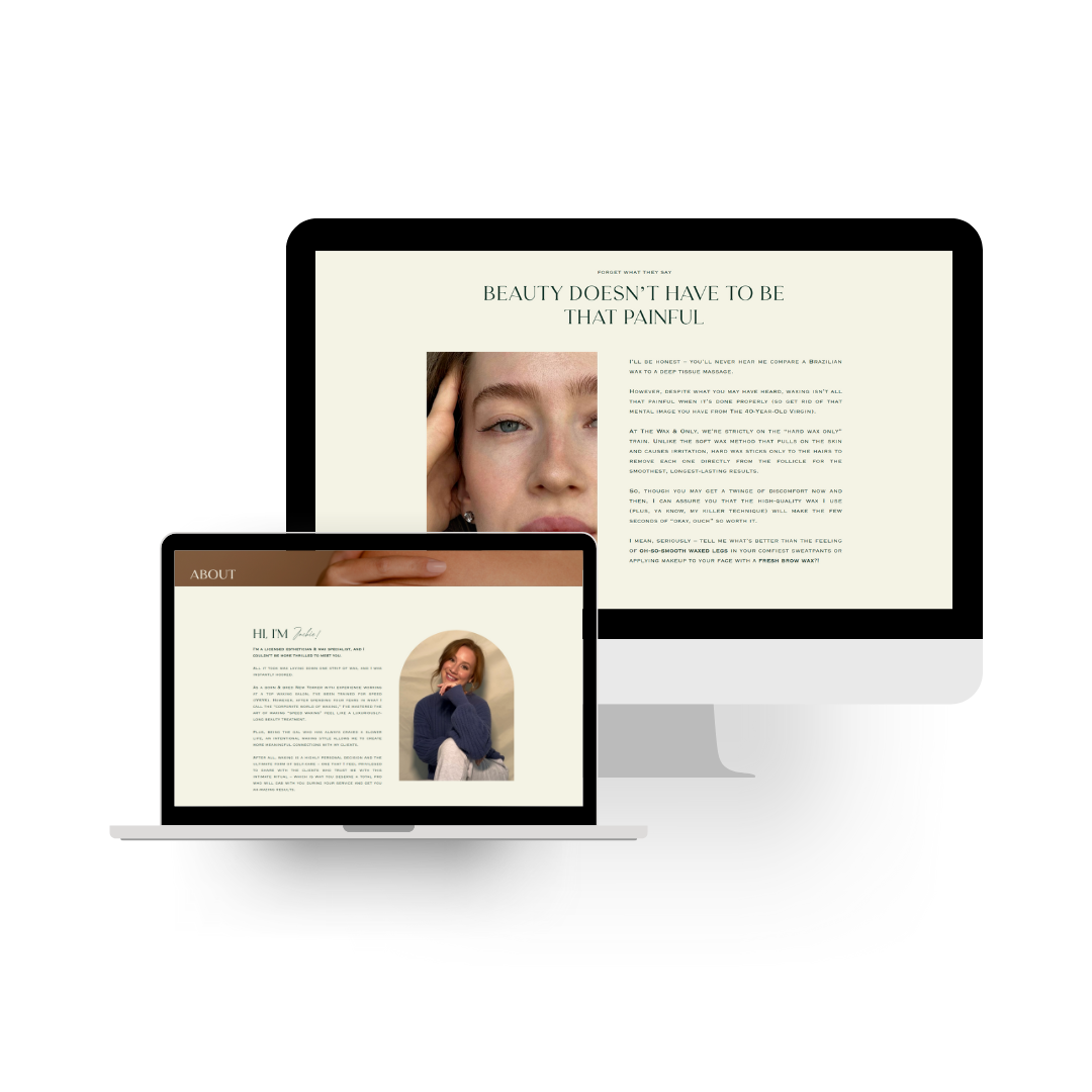 The Wax & Only | Website Copy + Blog Posts