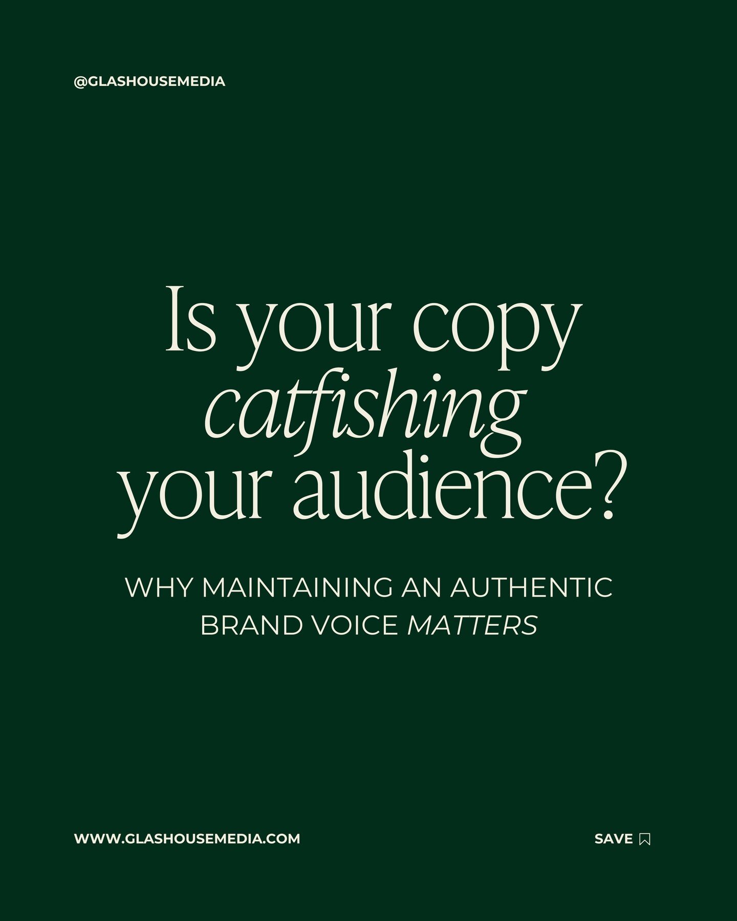 When we meet a service provider IRL who&rsquo;s NOTHING like what they show online, it&rsquo;s kinda off-putting, right? Like you&rsquo;re meeting two totally different people. 🧑🏻&zwj;🤝&zwj;🧑🏻

It&rsquo;s why having an authentic brand voice acro