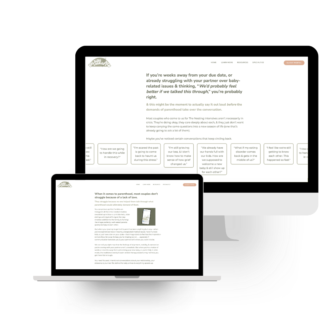 The Nesting Intensives | Sales Page Copy