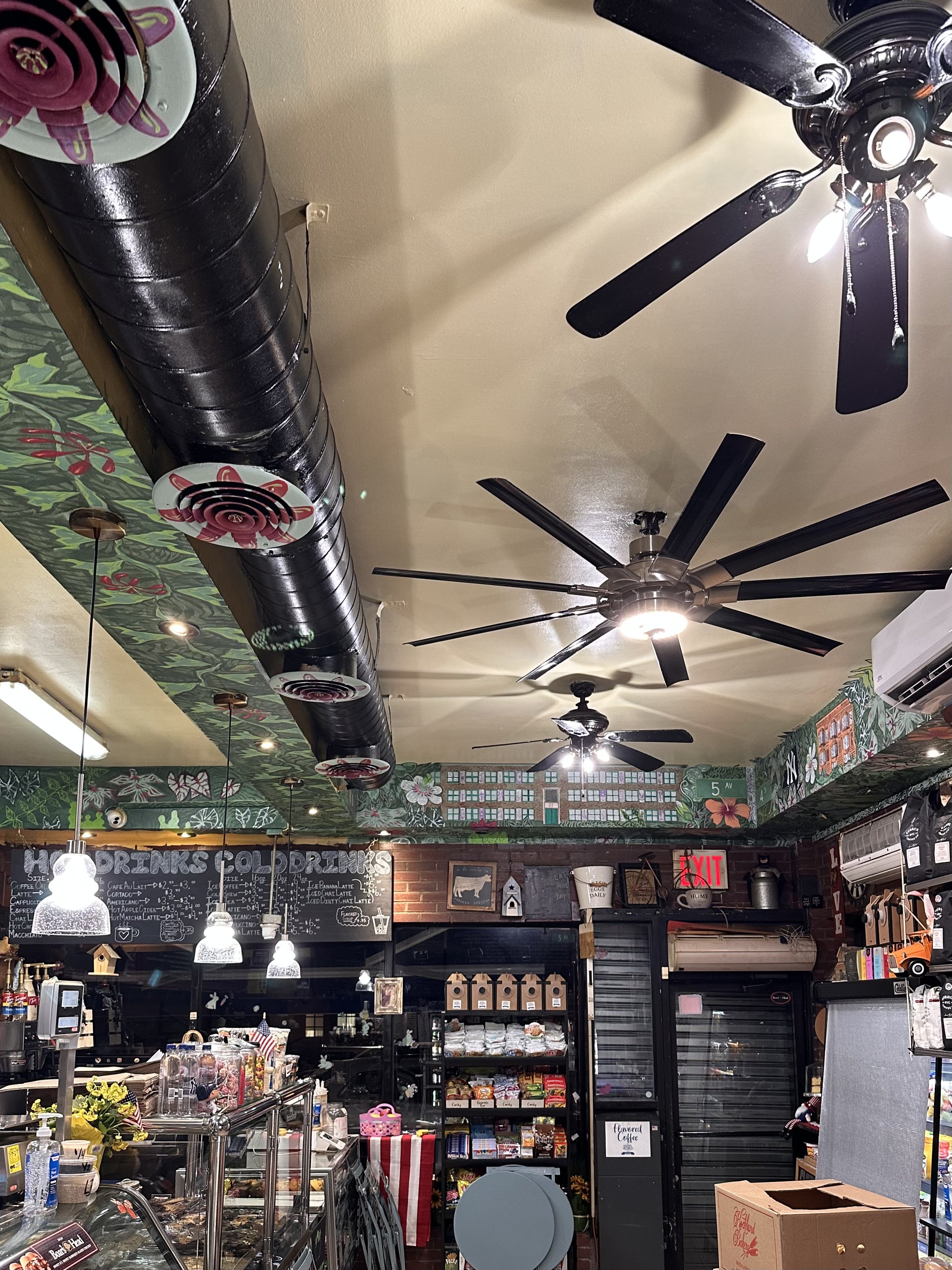 Mural for Bagel World // Park Slope