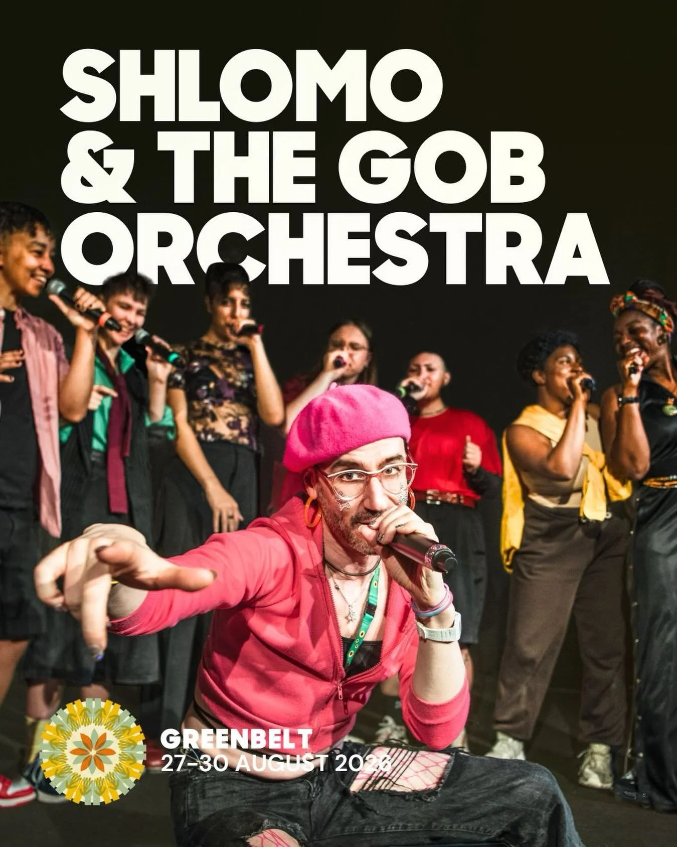 I can finally announce that this August, we are making our festival debut as &lsquo;Shlomo &amp; the GOB Orchestra&rsquo; on the MAINSTAGE at @greenbeltfestival! ⛺️✨GOB, aka &ldquo;Goddexes of Beatbox&rdquo; is my most ambitious project yet - it&rsqu