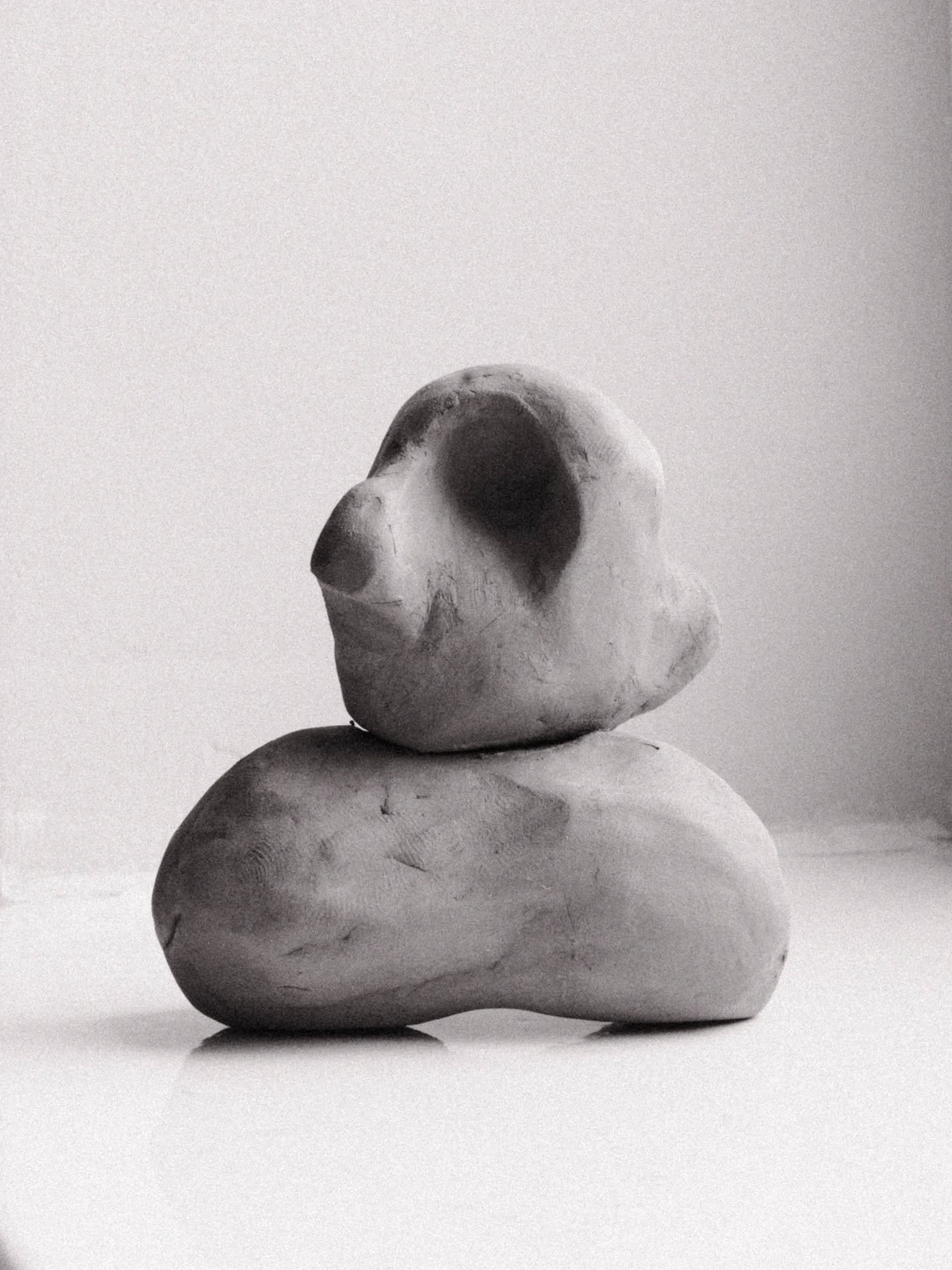 Clay figure (named Albert) made by my husband at a Henry Moore workshop at @henrymoorestudios
