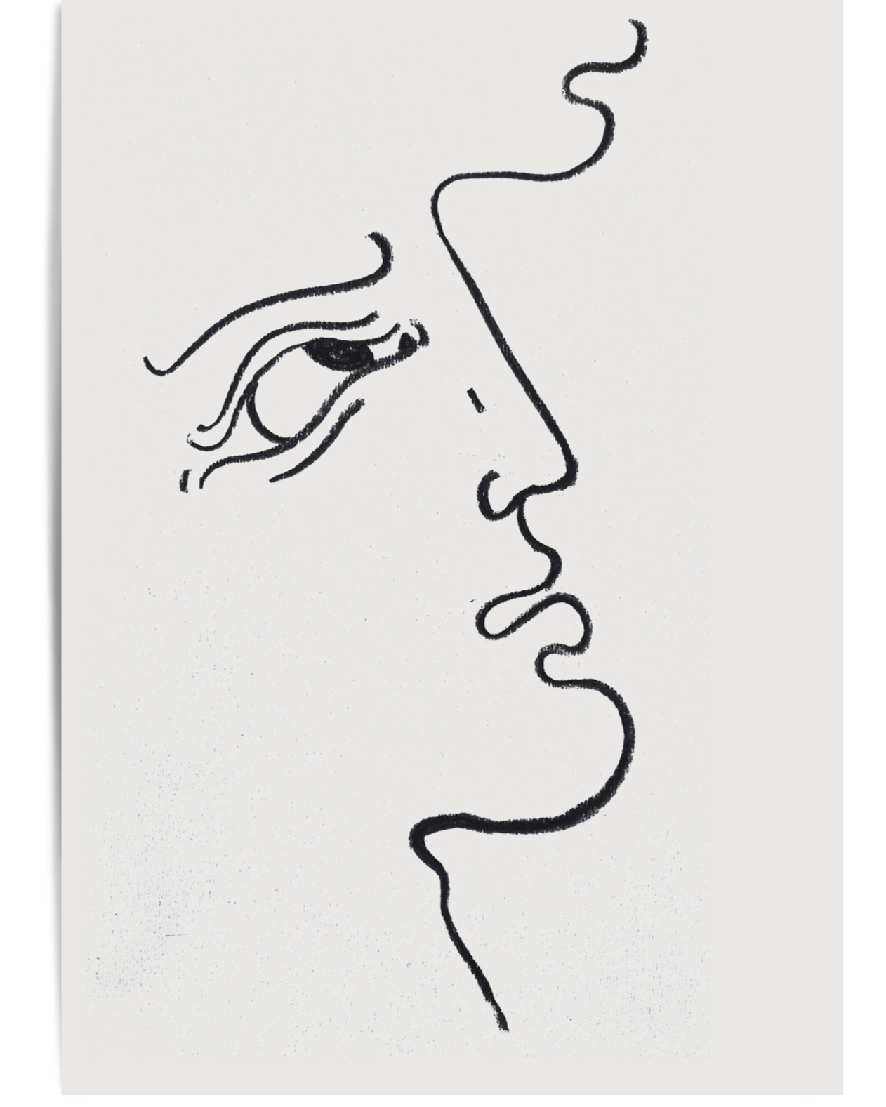 Jean Cocteau inspired Portrait (Original) A4 Hannah Earnshaw Art.png