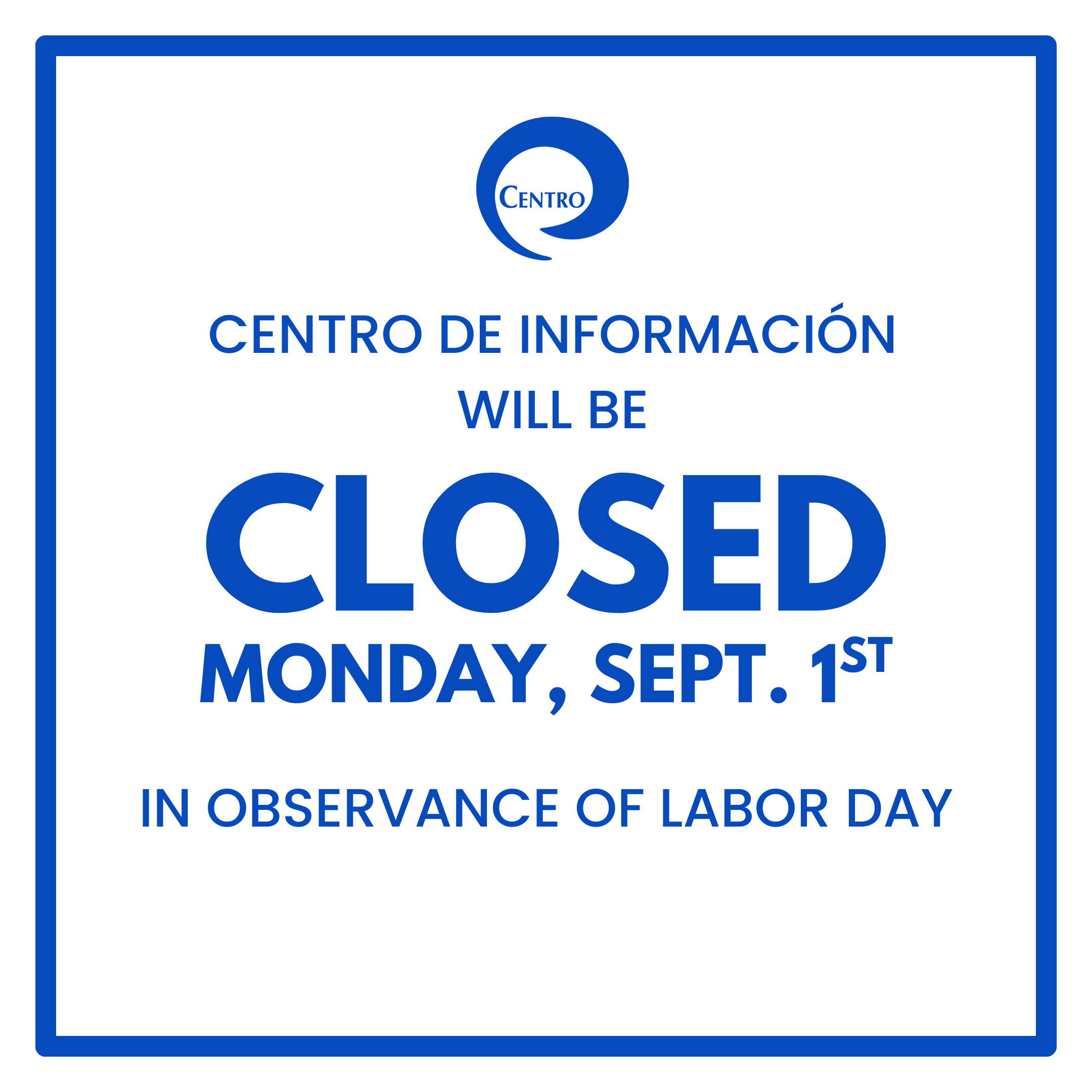 Centro offices closed