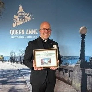 Preservation Award for Outstanding Renovation

St Paul&rsquo;s Episcopal Church

Presented to Reverend Stephen Crippen, the Rector, Barbara Potgieter, and John Gordon Hill, both members of the congregation and key volunteers. 
The stunning mid-centur
