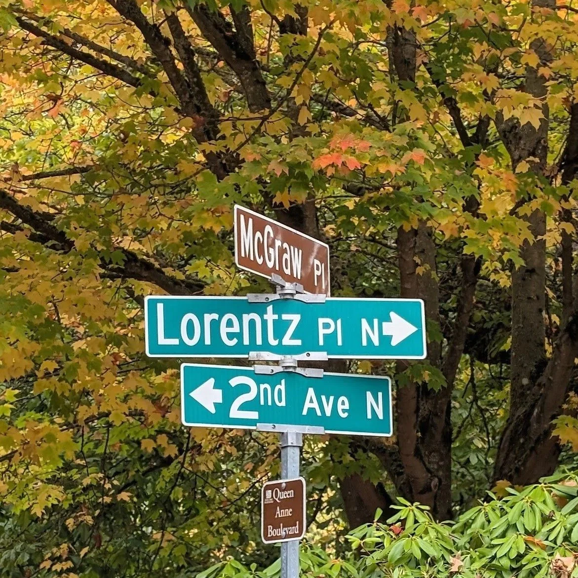 QA Street Names
In the 19th century, Queen Anne's real estate entrepreneurs were free to plat and name streets as they pleased. Ultimately in 1895, our local government rationalized street names, extending them across the entire city, east to west fo