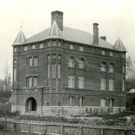 Alexander Hall may be the oldest building in all of Queen Anne. It certainly is among the oldest surviving masonry load-bearing buildings in town. 
The groundbreaking for a new school, named the Seattle Seminary, took place on October 29, 1891. This 