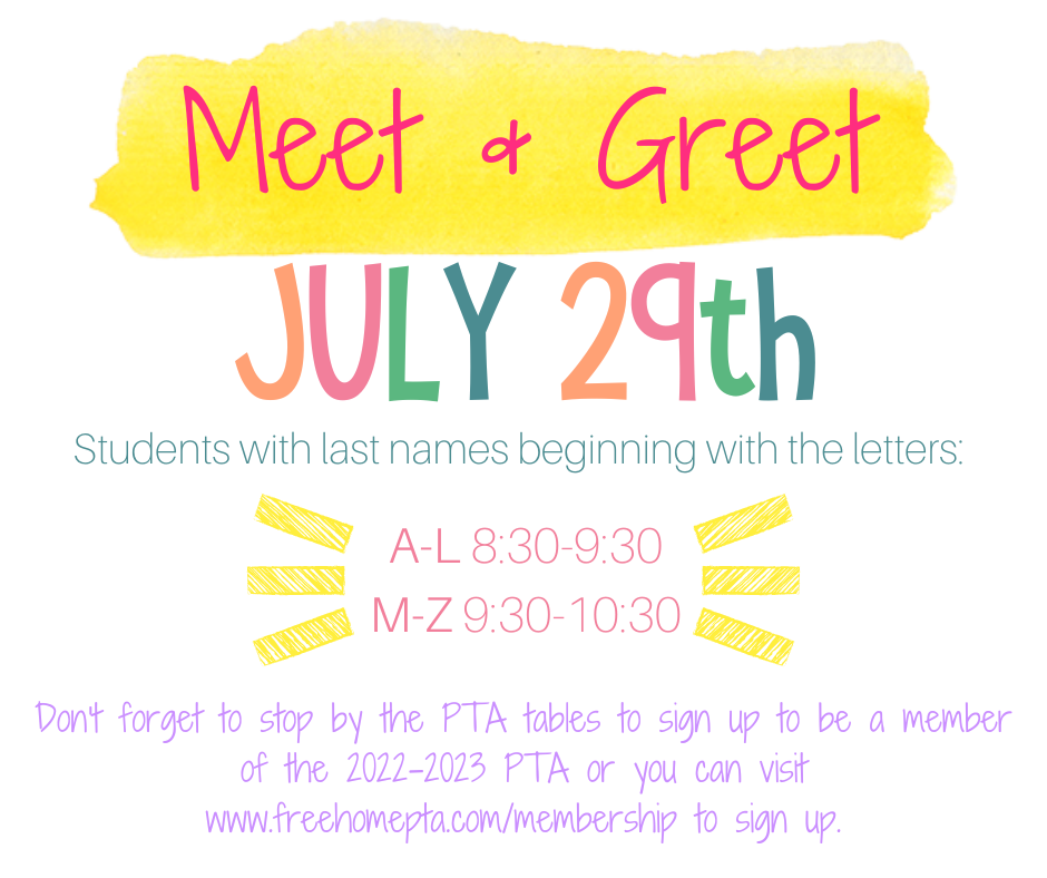 Meet & Greet — Free Home Elementary PTA