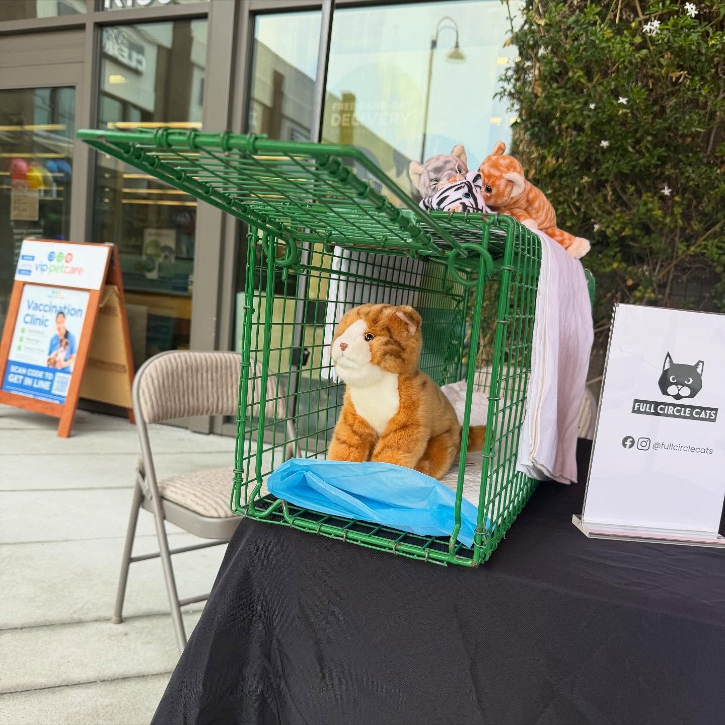 Spreading the word about TNR! Another great day at @petfoodexpress talking to folks about trap-neuter-return, the cats in their neighborhood, and how they can help. Lots of great questions from people and there were some people who had actually trapp