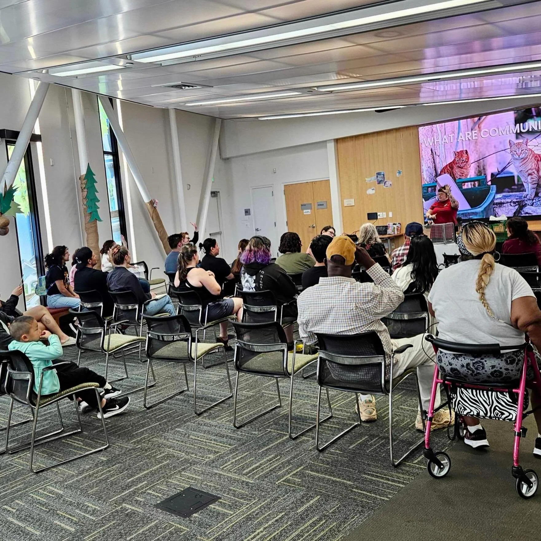 Thanks to everyone who came to our Beginning TNR workshop at the San Lorenzo Library yesterday! Their Summer Adventure theme this year is all about animals so it was a great opportunity to teach folks about helping neighborhood cats and why spay/neut