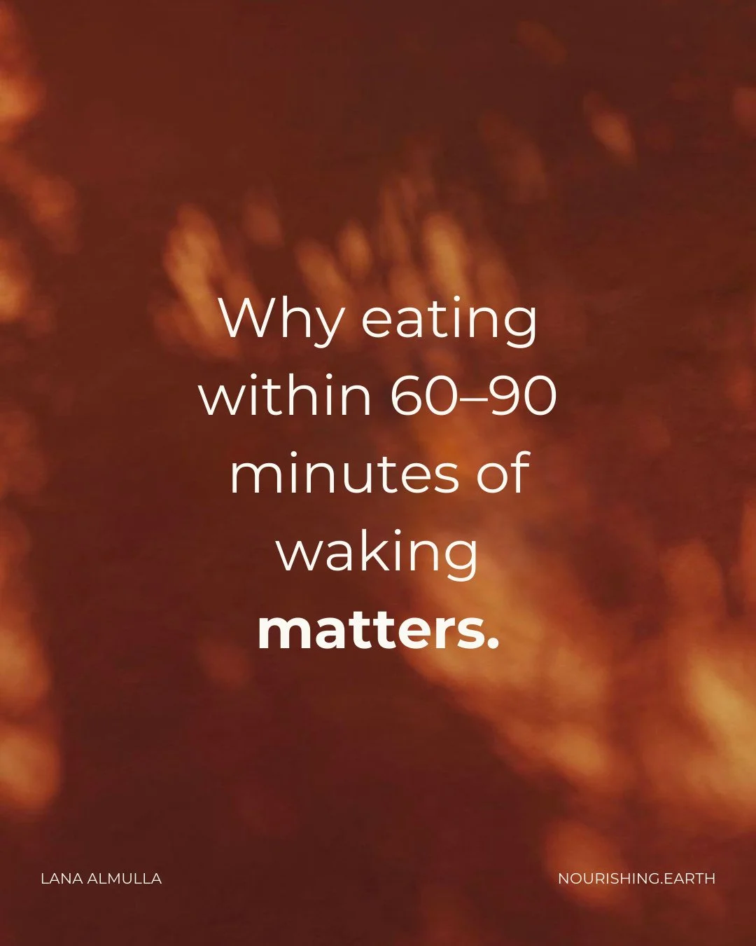 In the morning, cortisol naturally rises to help you wake up, mobilise energy, and feel alert. This is a healthy part of your circadian rhythm.⁠
⁠
When food is delayed for too long after waking, especially under chronic stress, cortisol stays elevate