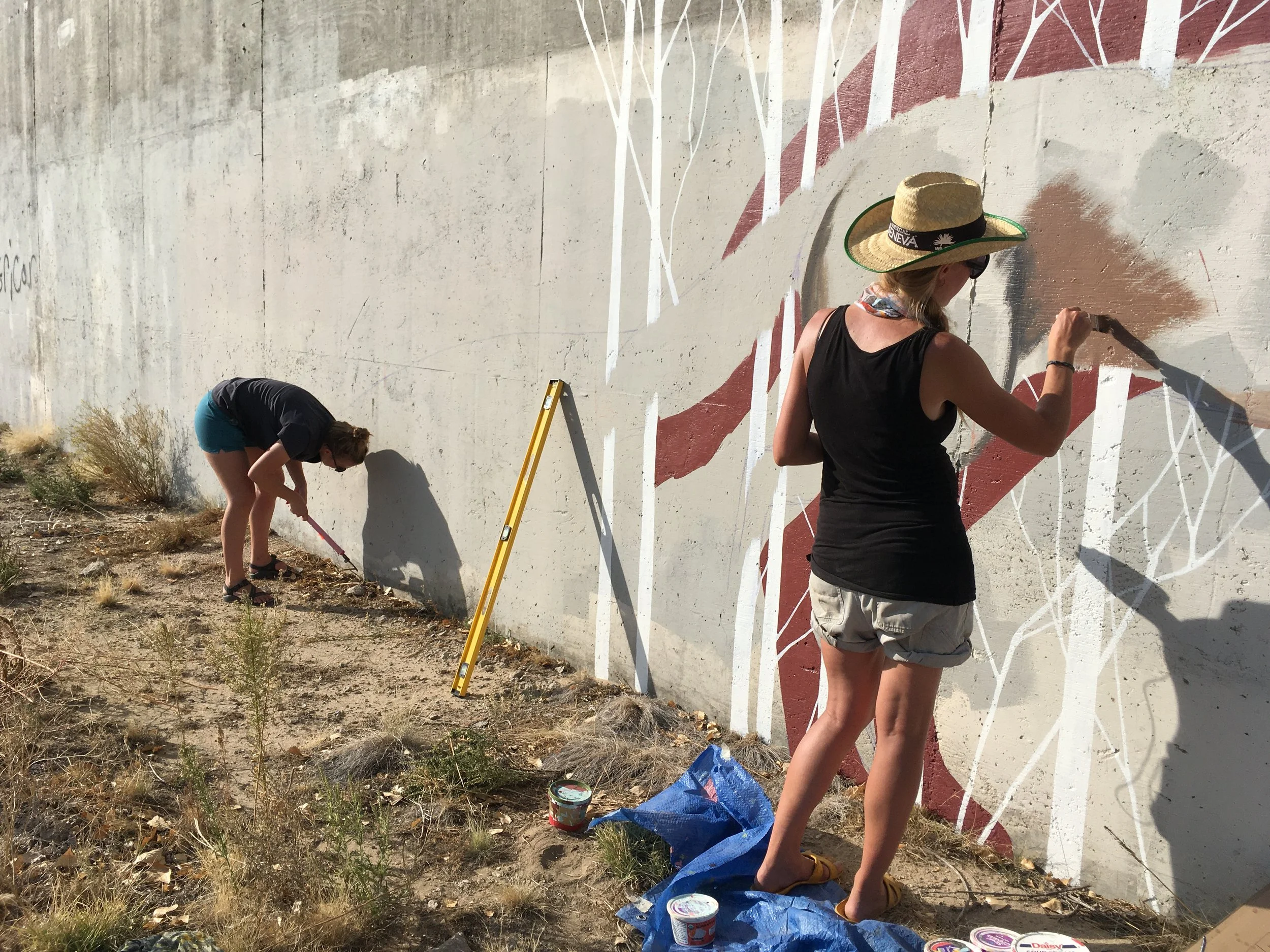 Scrape the Slate: Mural Canvas in the Making!