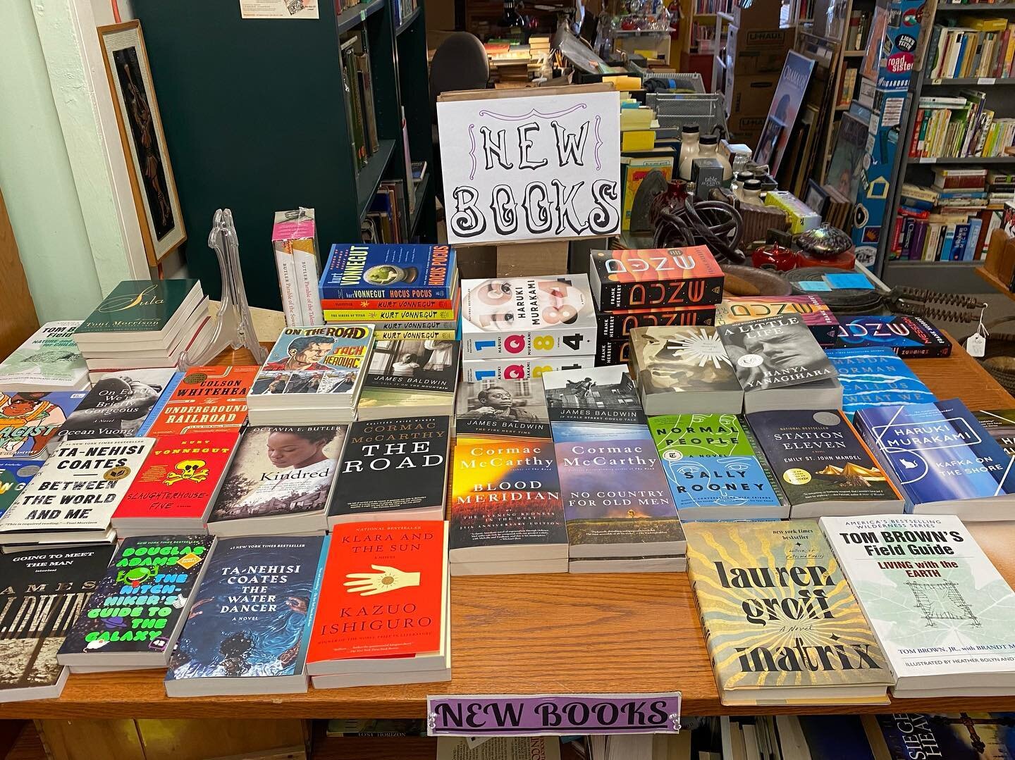 New books are going fast!! Come by and grab something new to read before they&rsquo;re gone!