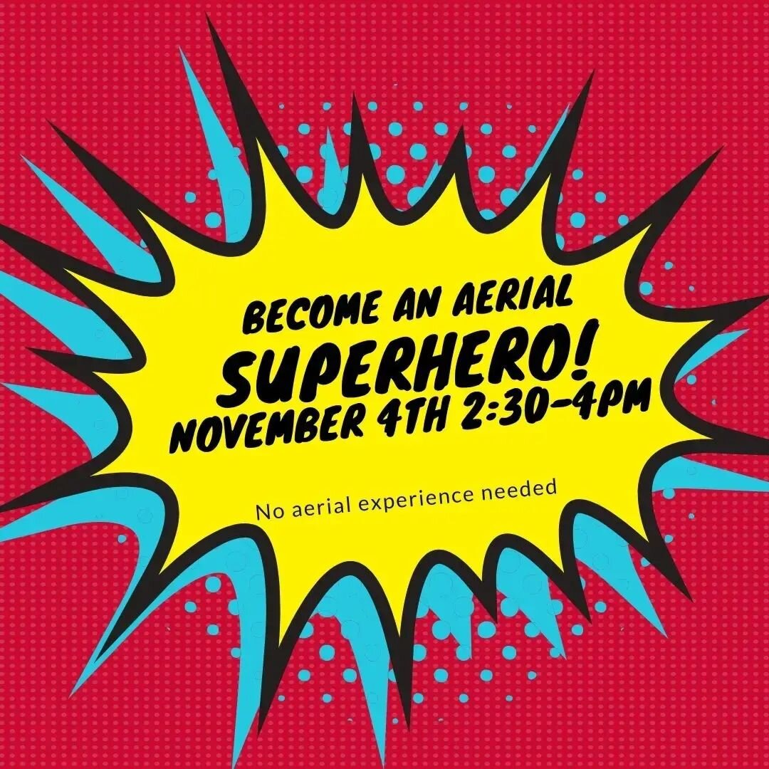 It's basaaack!

👨&zwj;🎤👩&zwj;🎤🦸&zwj;♀️🦸&zwj;♂️ Join us for an aerial superhero workshop and become the hero you always dreamed of! 🌟

💪 No experience required, just bring your inner superhero and we'll teach you the moves! 🤸&zwj;♀️🤸&zwj;♂️
