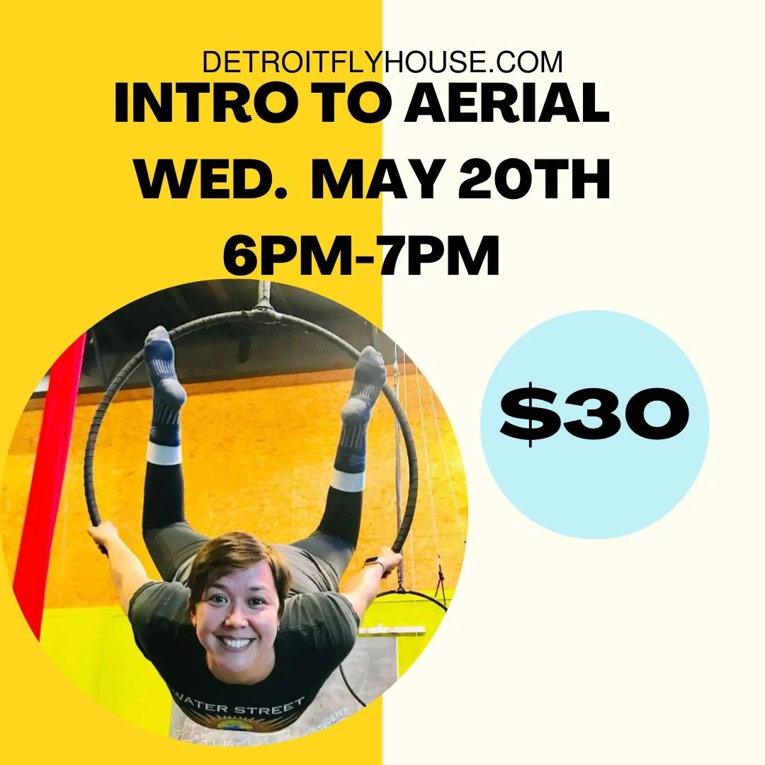 Intro to Aerial Workshop | WEDNESDAY May 20 2026 - 6:00 pm - 7:00 pm
