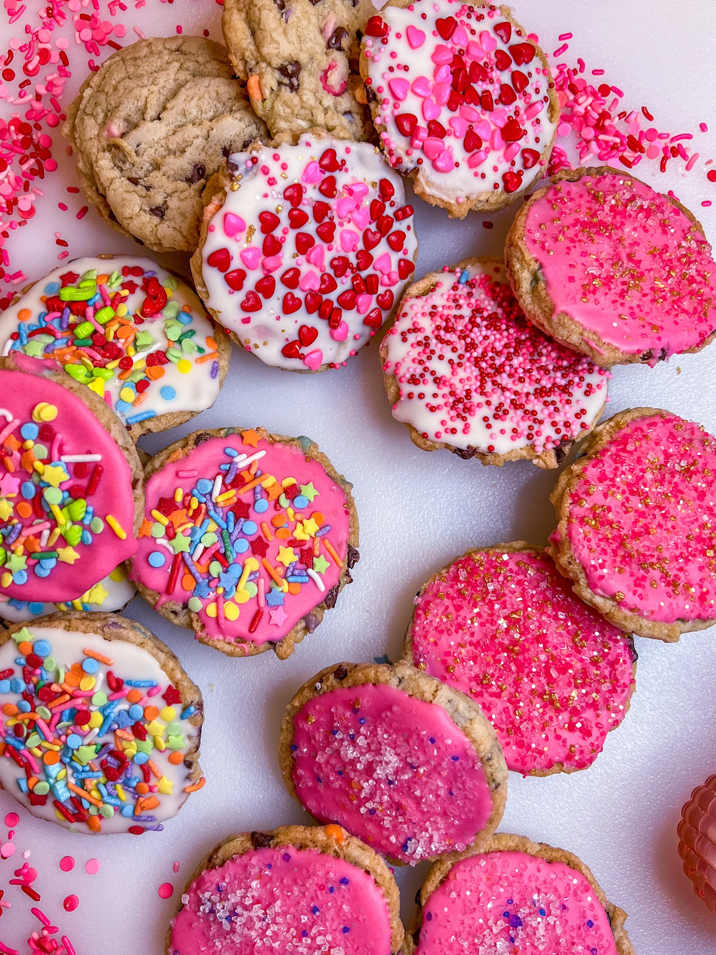 Chocolate Chip Cookies with Chocolate Glaze