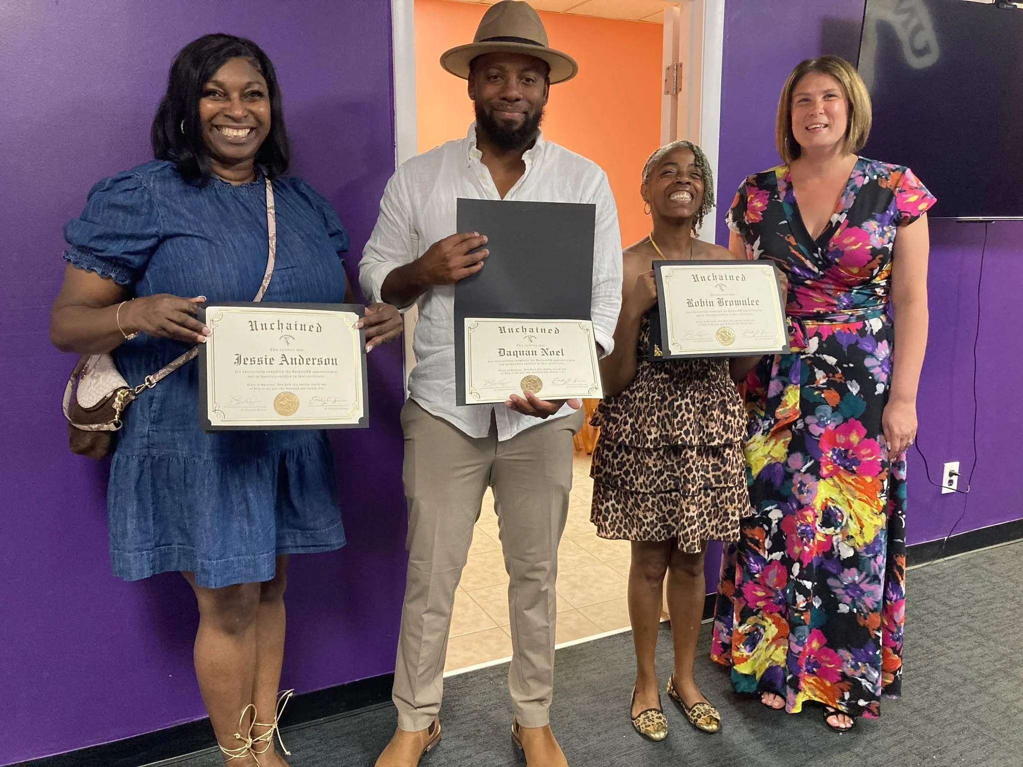 Congratulations to our first graduating cohort of UnchainNY apprentices! We are so proud to have worked with these outstanding individuals for a year, and watched them grow from passionate individuals with direct experience with the criminal legal sy