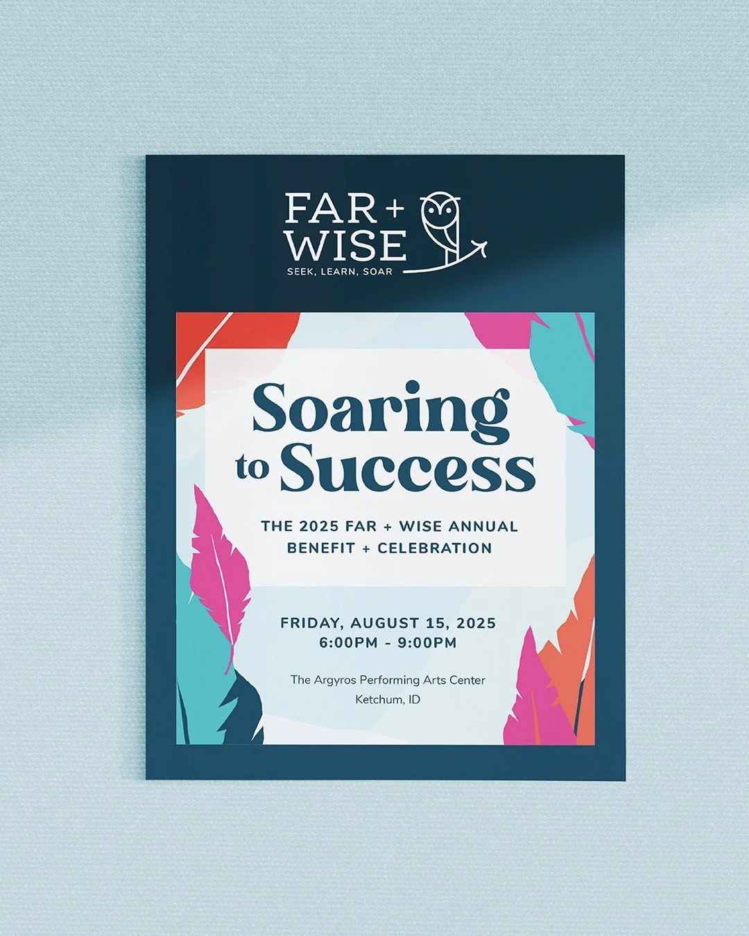 A beautiful program for an unforgettable evening. The piece served as a guide and keepsake for paddle-raising guests and paid homage to the event committee, volunteers, vendors, and in-kind donors who brought the evening to life.⁠
.⠀⁠
🪶@far_and_wise