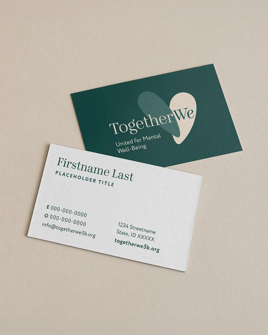 A strong brand shows up consistently at every touchpoint because consistency builds recognition, trust, and connection in the community. For TogetherWe, we designed collateral and stationery that feel more accessible, coordinated, and compassionate, 