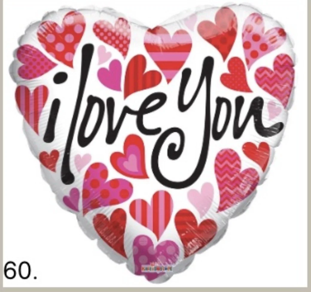 #60 I love you heart balloon