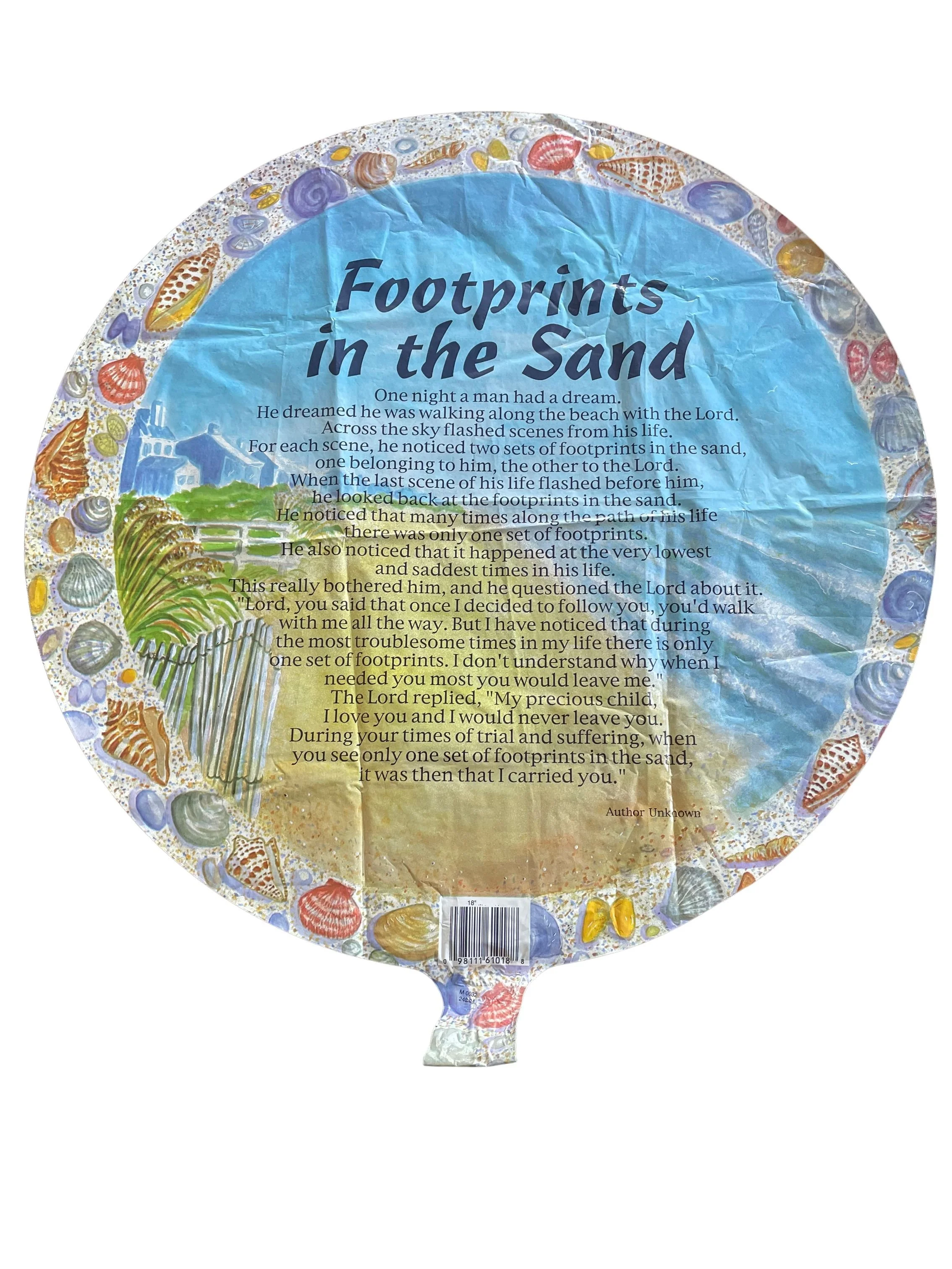 #163 Footprints in the Sand Balloon