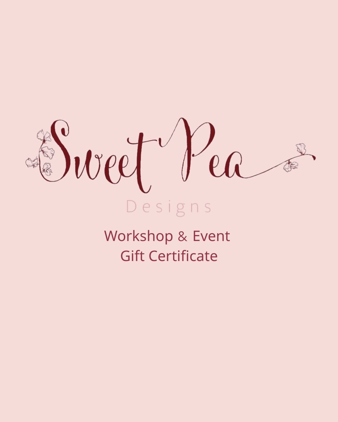 Workshop & Events Gift Certificate