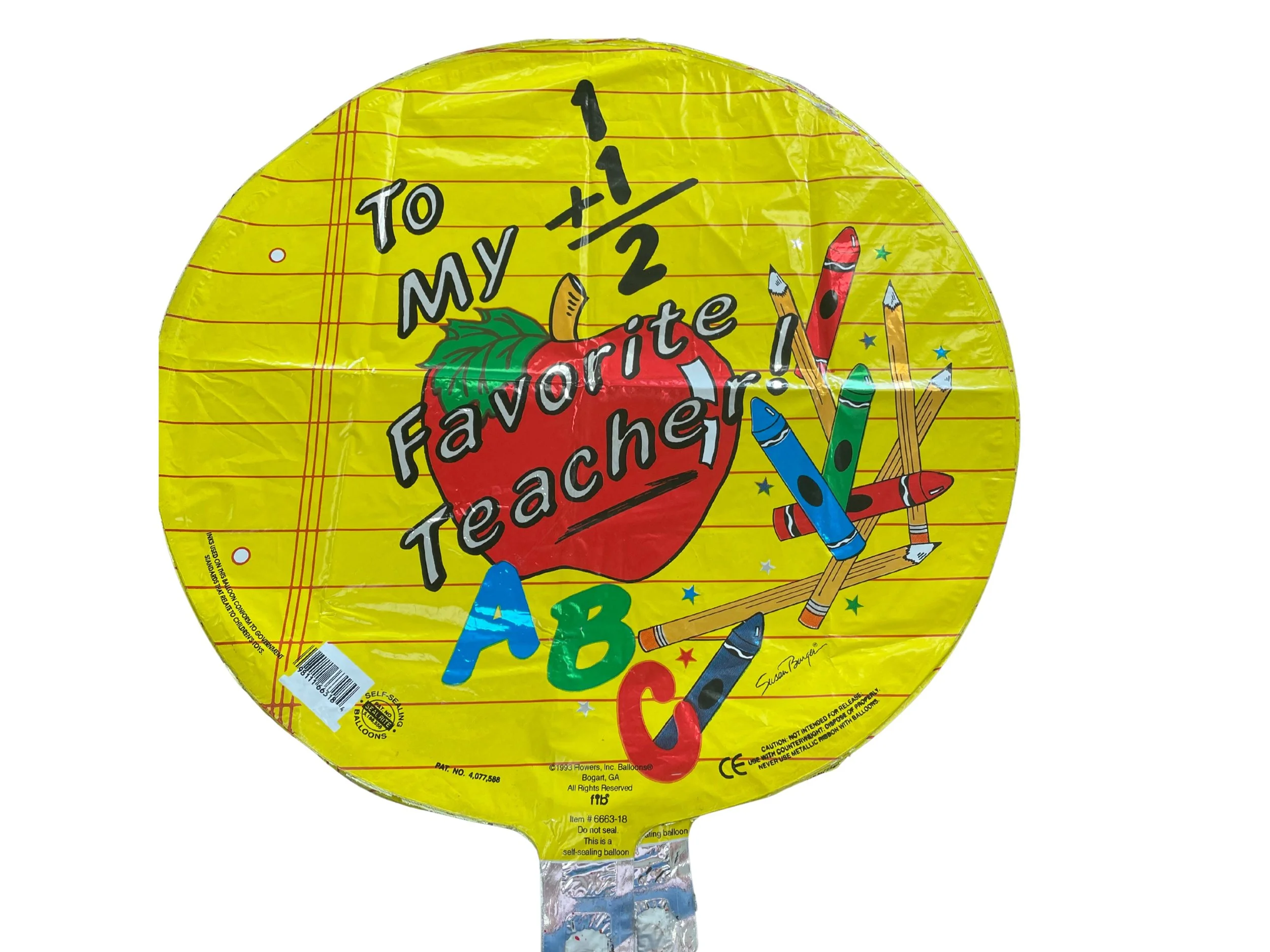 #224 Favorite Teacher Balloon