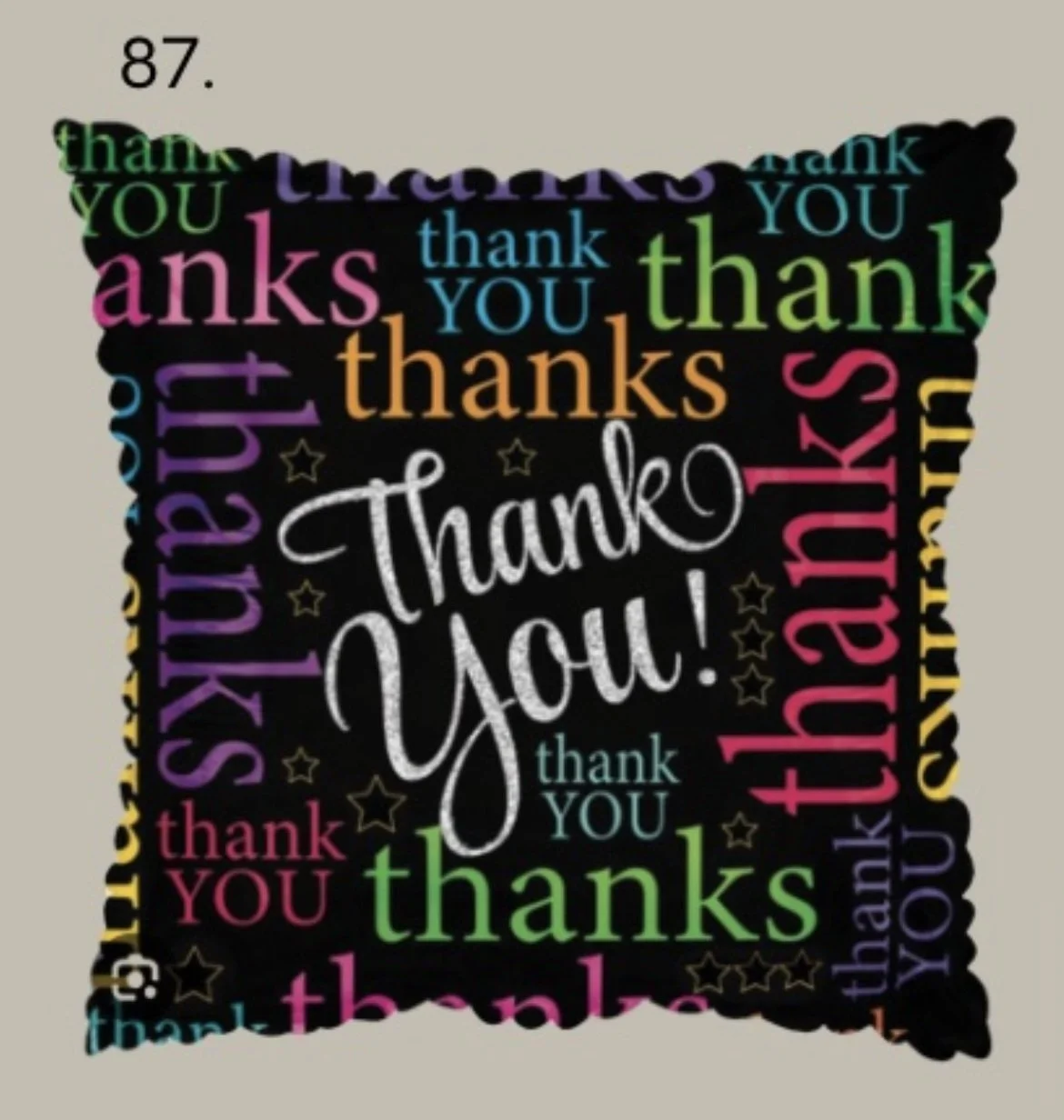 #87 Thank you Balloon