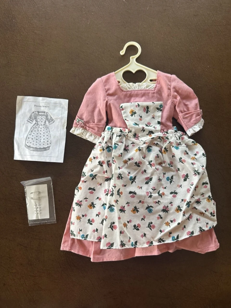 SOLD - $50 – American Girl Felicity Pinner Apron Outfit – Dress, accessories, instructions