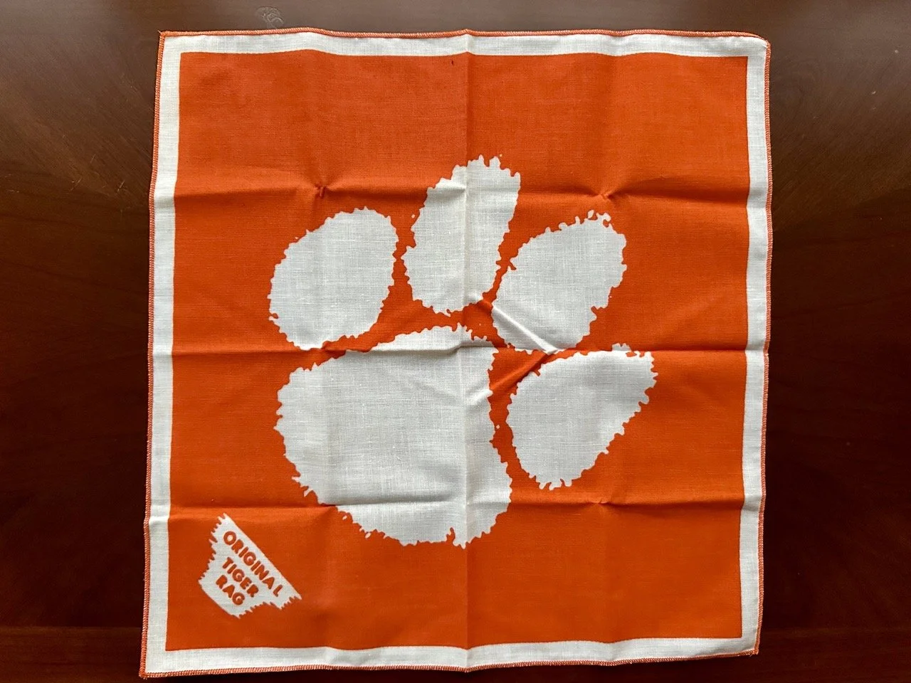 $45 | Vintage Clemson Bandana Set (2) – 1981 National Champions + Original Tiger Rag