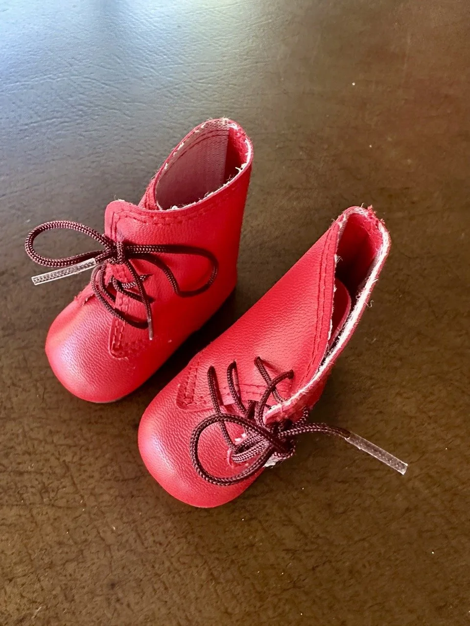 SOLD - $15 – American Girl Red Lace-Up Boots – Pleasant Company Era