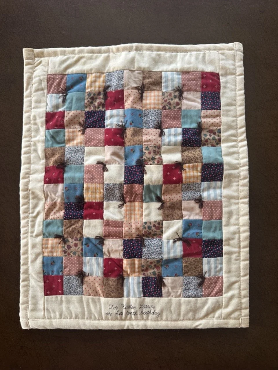 SOLD - $60 – American Girl Kirsten Quilt Pleasant Company – Original birthday quilt